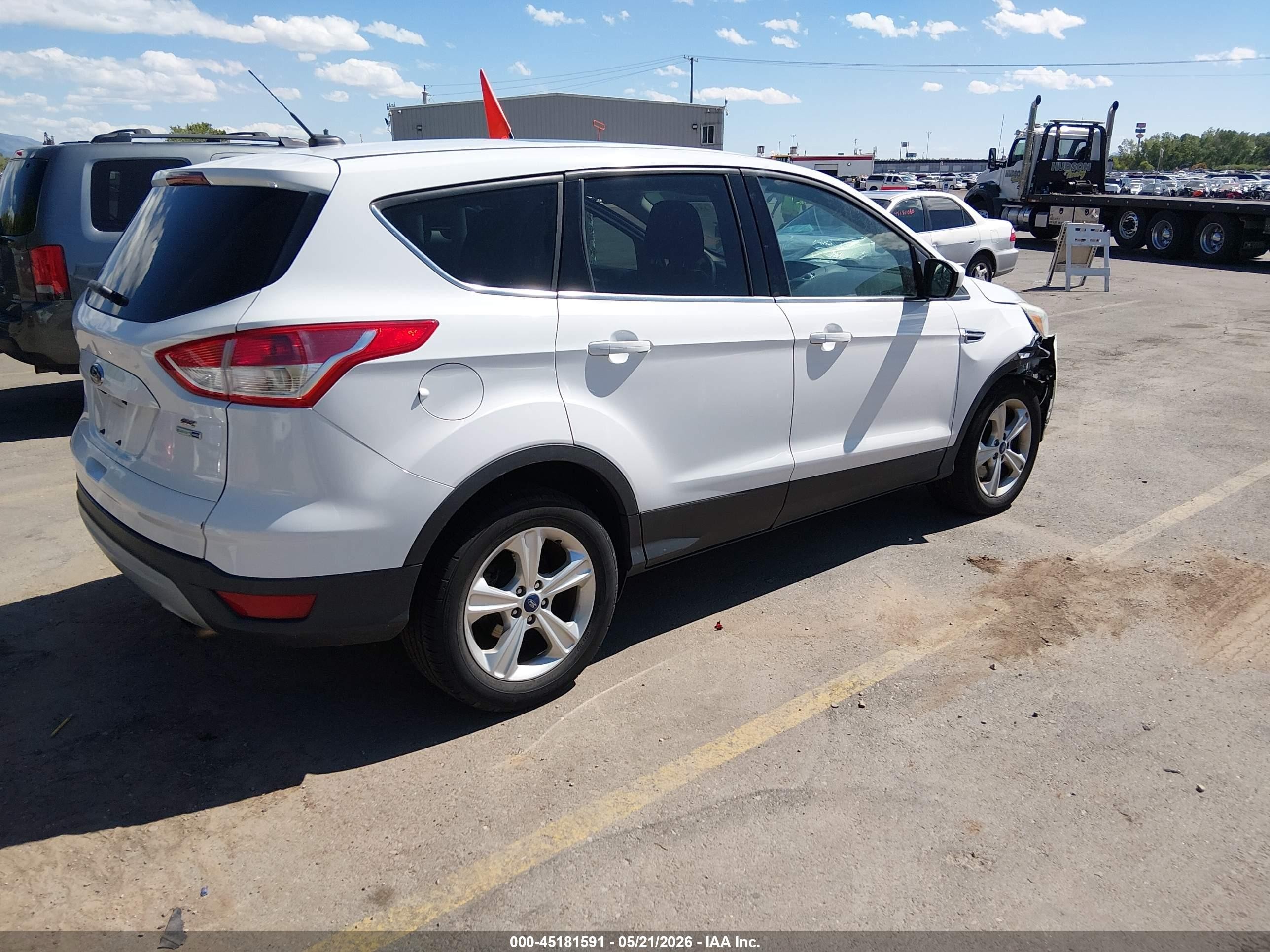 2014 Ford Escape Se White vin: 1FMCU9G93EUA15260