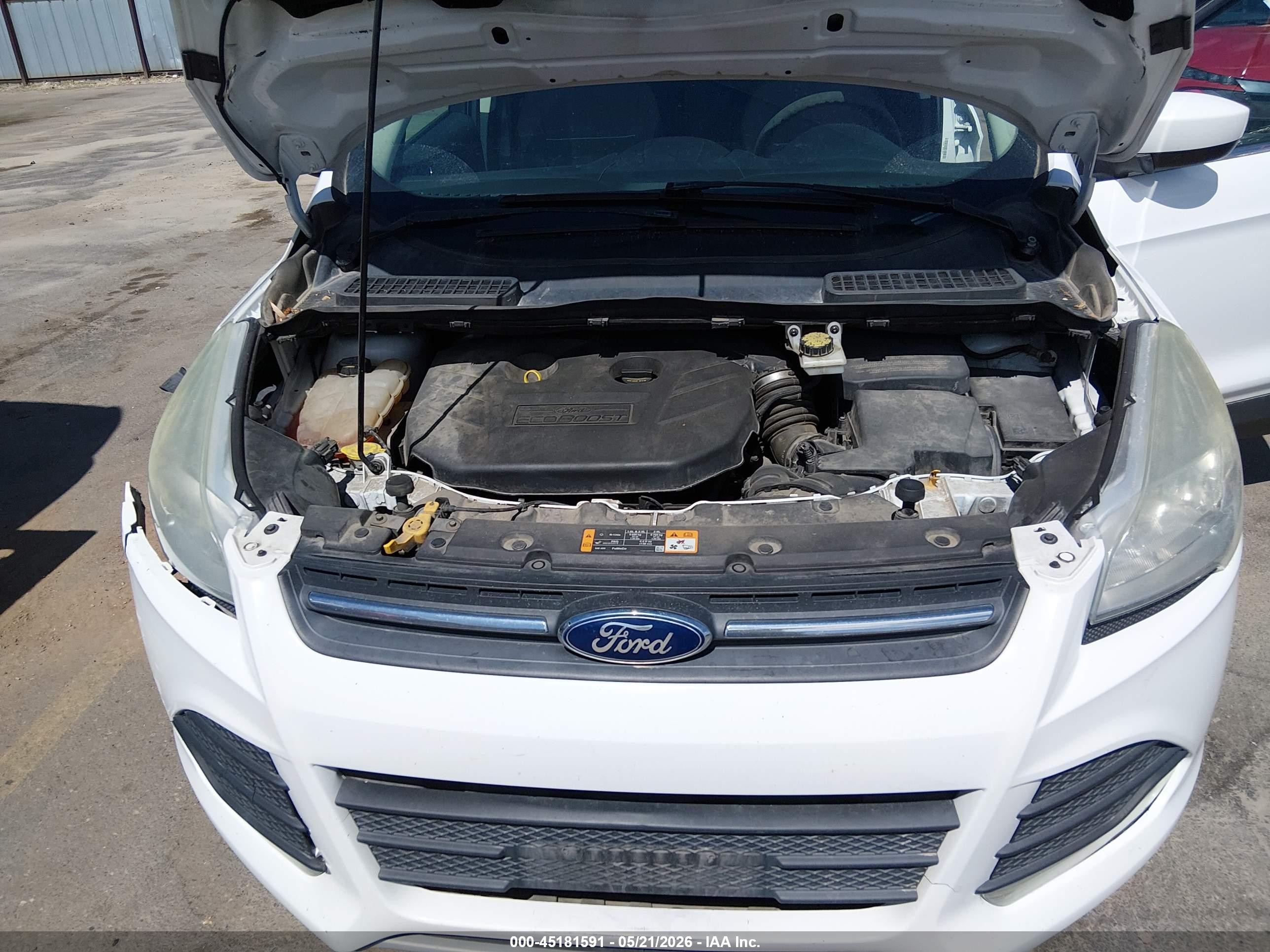 2014 Ford Escape Se White vin: 1FMCU9G93EUA15260