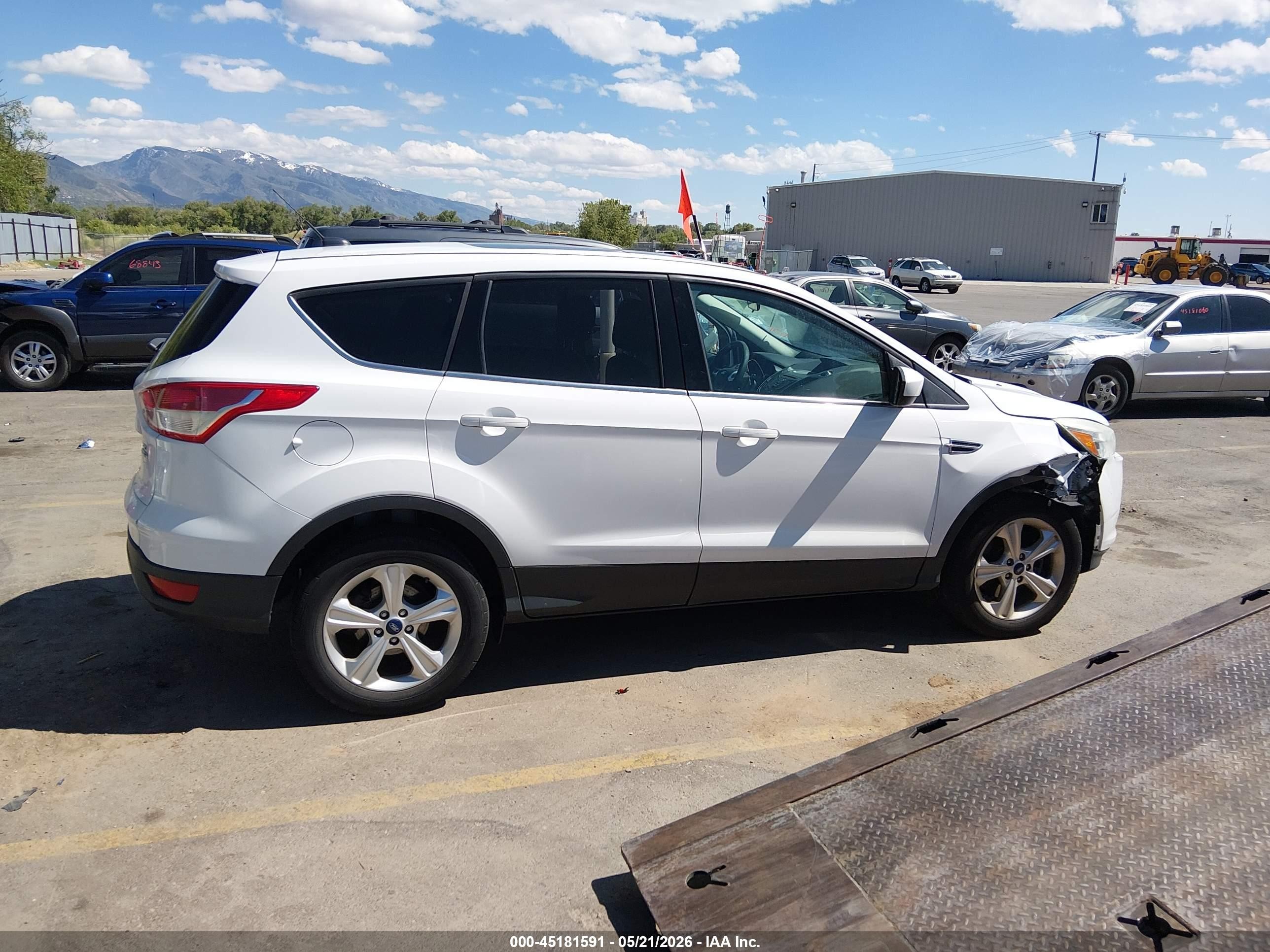 2014 Ford Escape Se White vin: 1FMCU9G93EUA15260