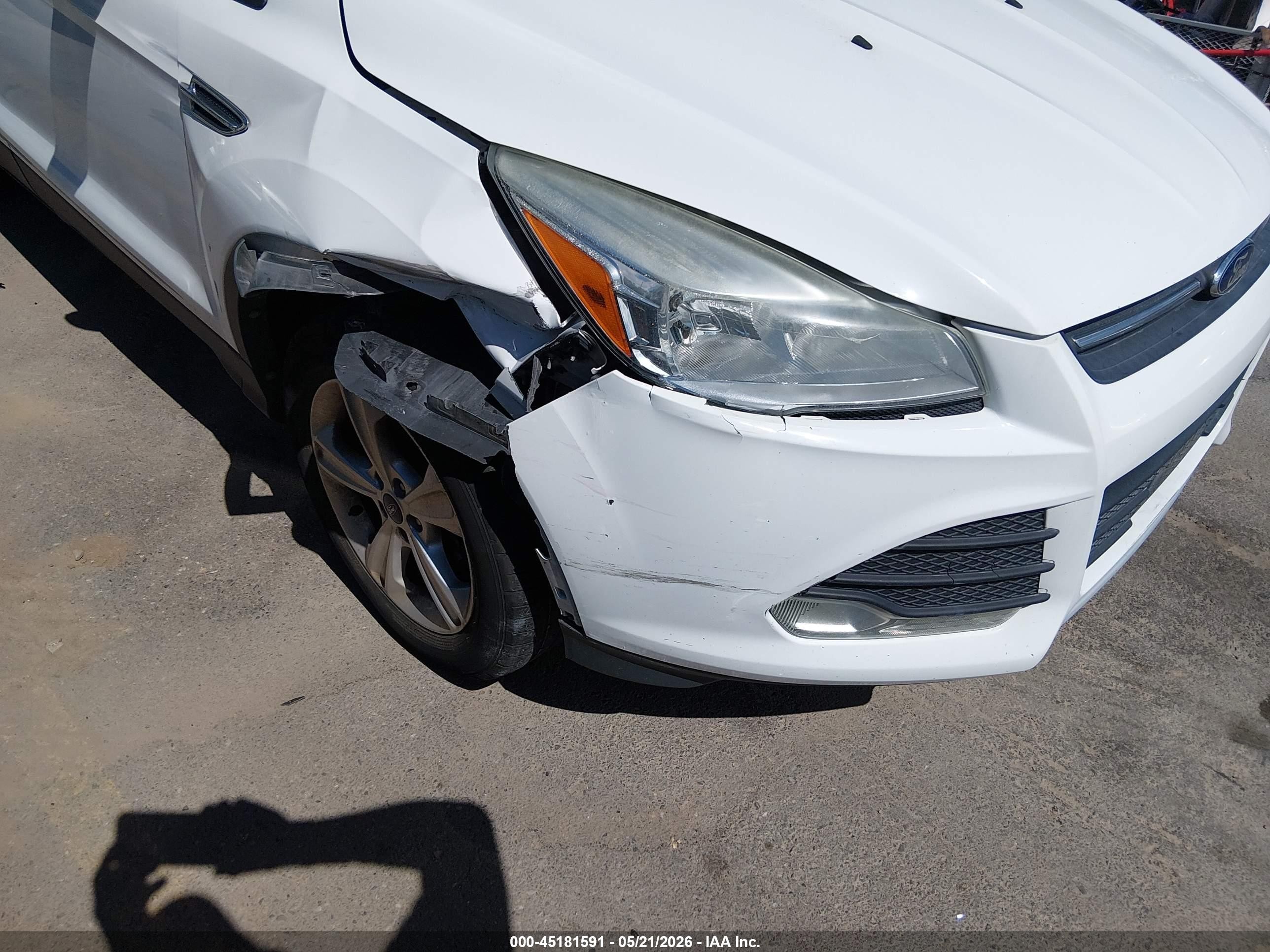 2014 Ford Escape Se White vin: 1FMCU9G93EUA15260