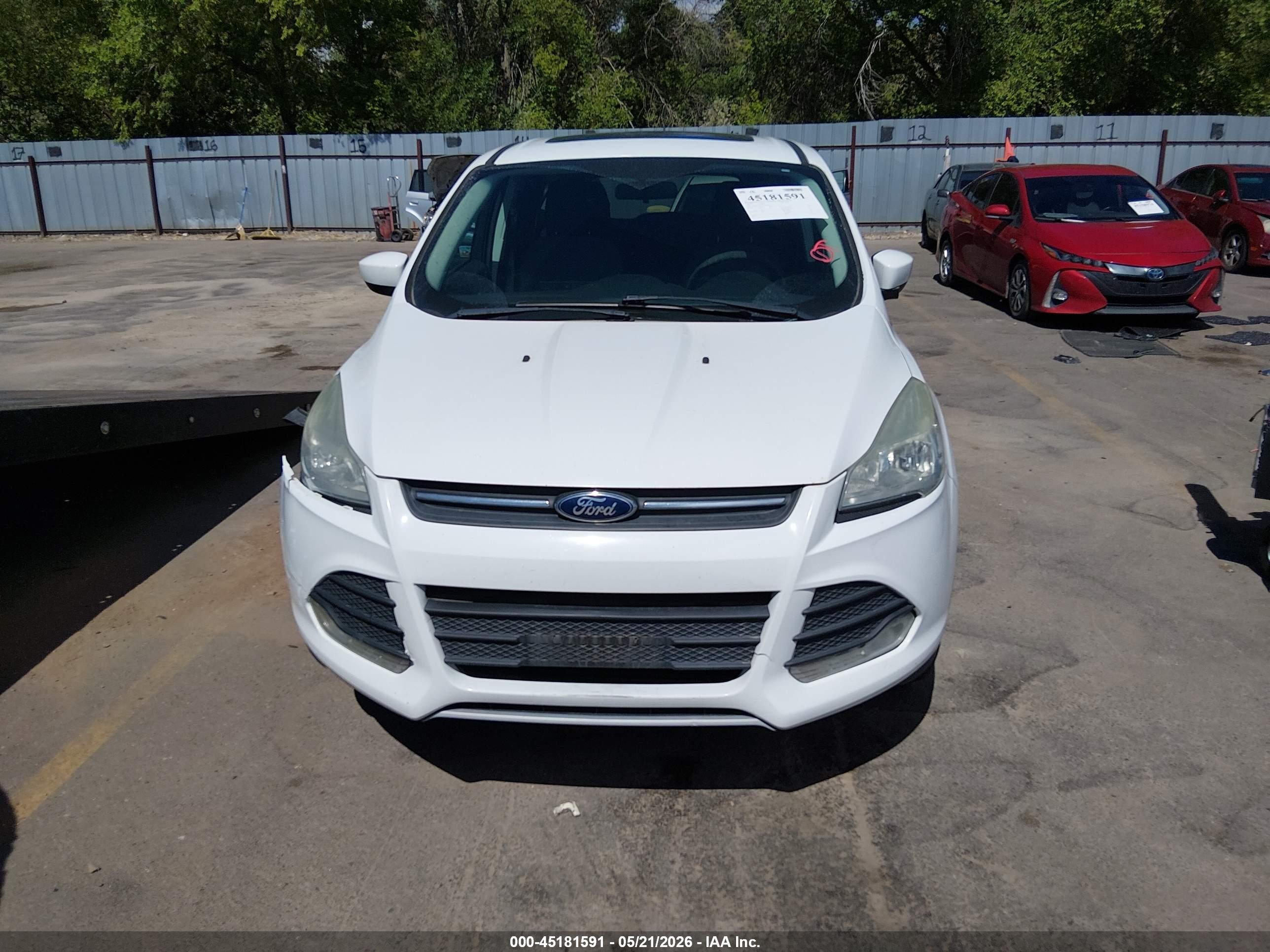 2014 Ford Escape Se White vin: 1FMCU9G93EUA15260
