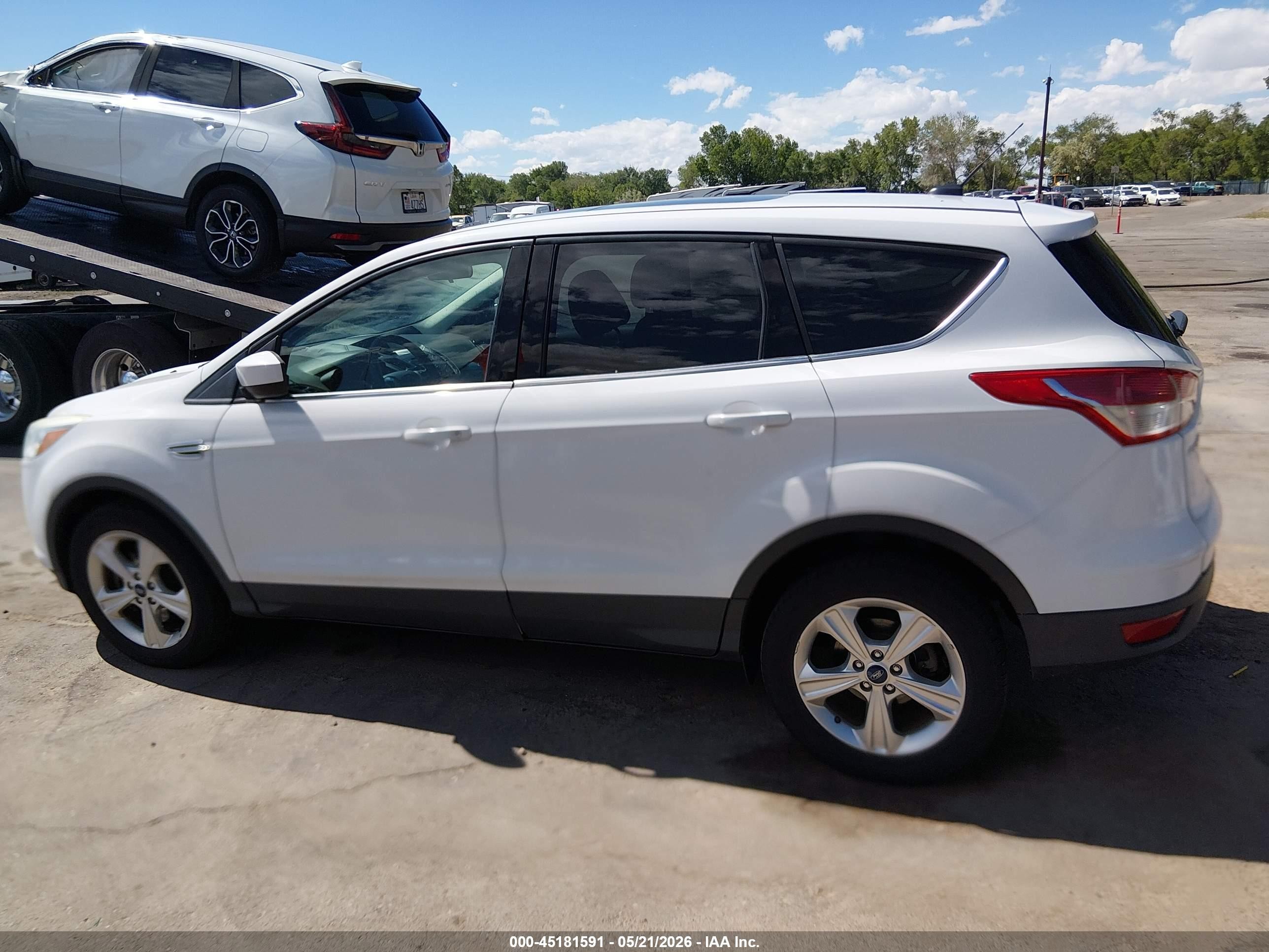 2014 Ford Escape Se White vin: 1FMCU9G93EUA15260