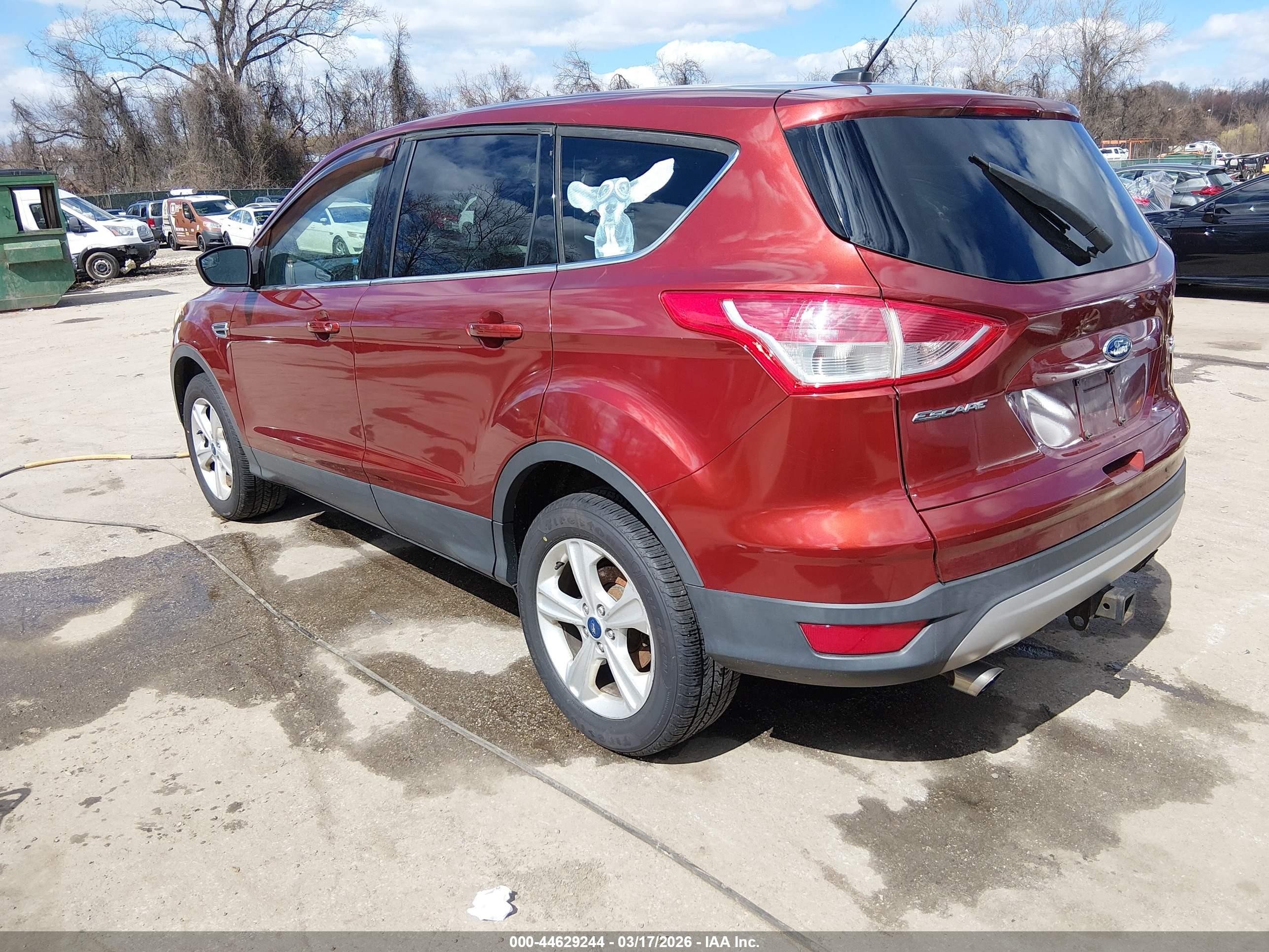 2014 Ford Escape Se Orange vin: 1FMCU9G93EUA99046