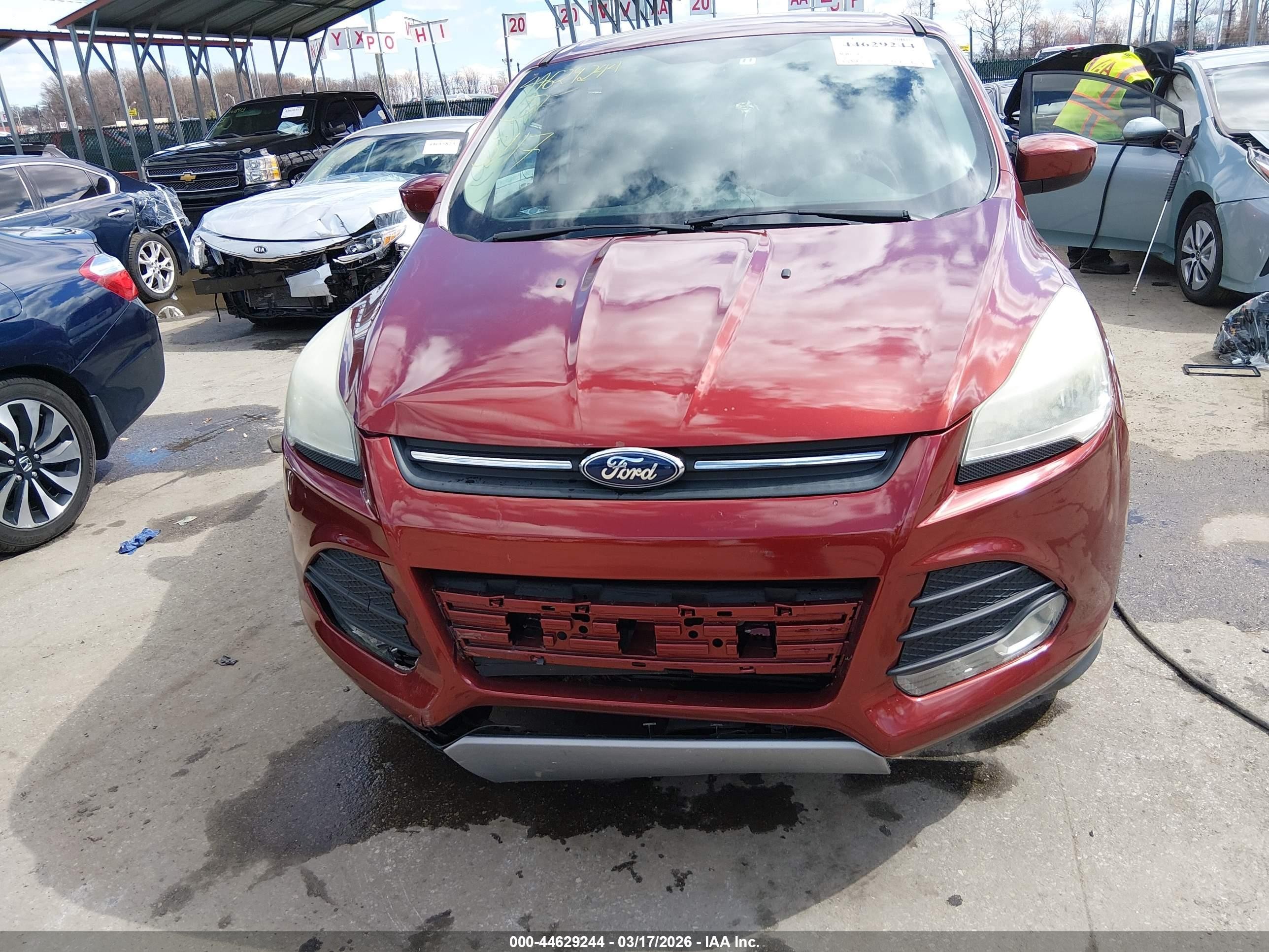 2014 Ford Escape Se Orange vin: 1FMCU9G93EUA99046