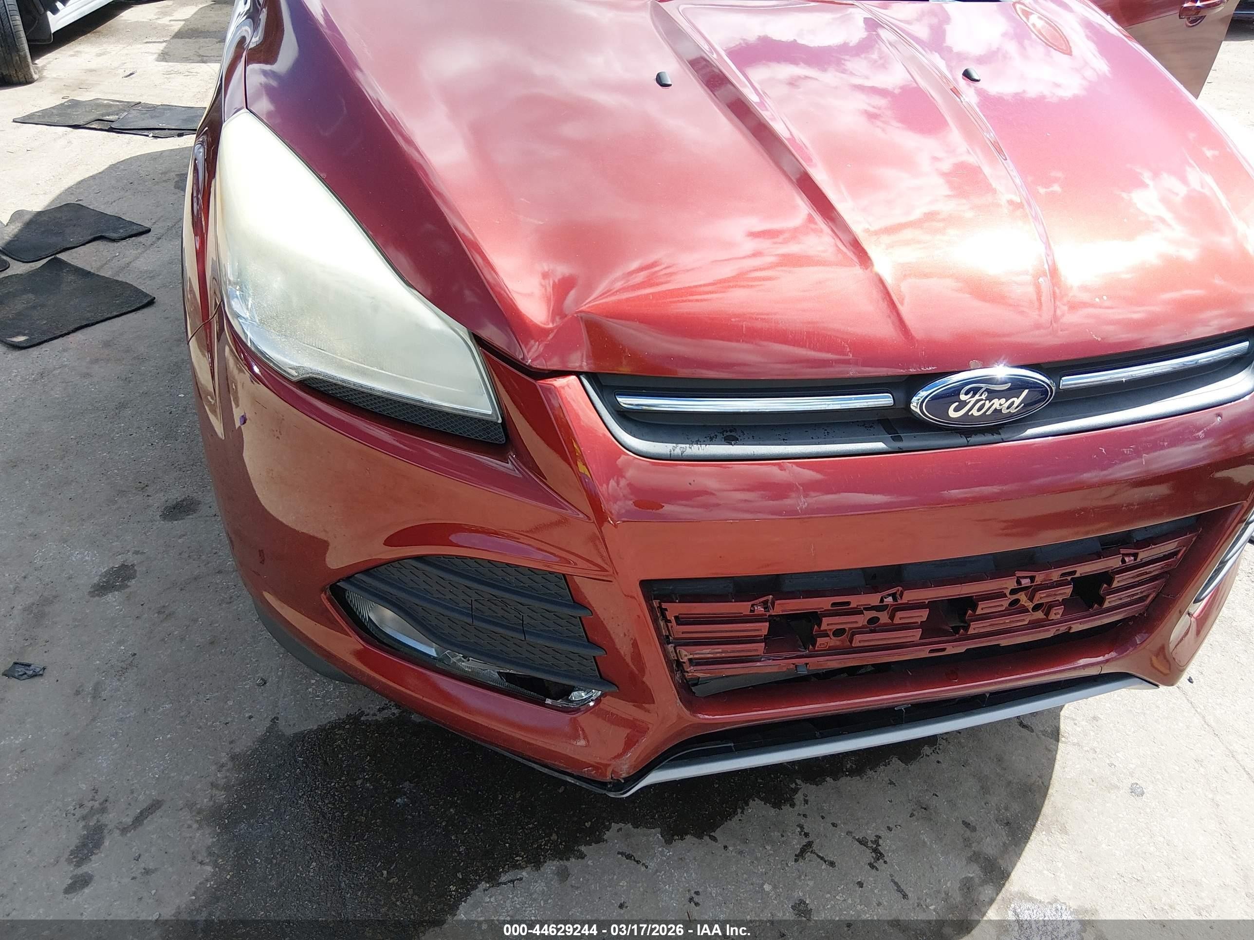 2014 Ford Escape Se Orange vin: 1FMCU9G93EUA99046