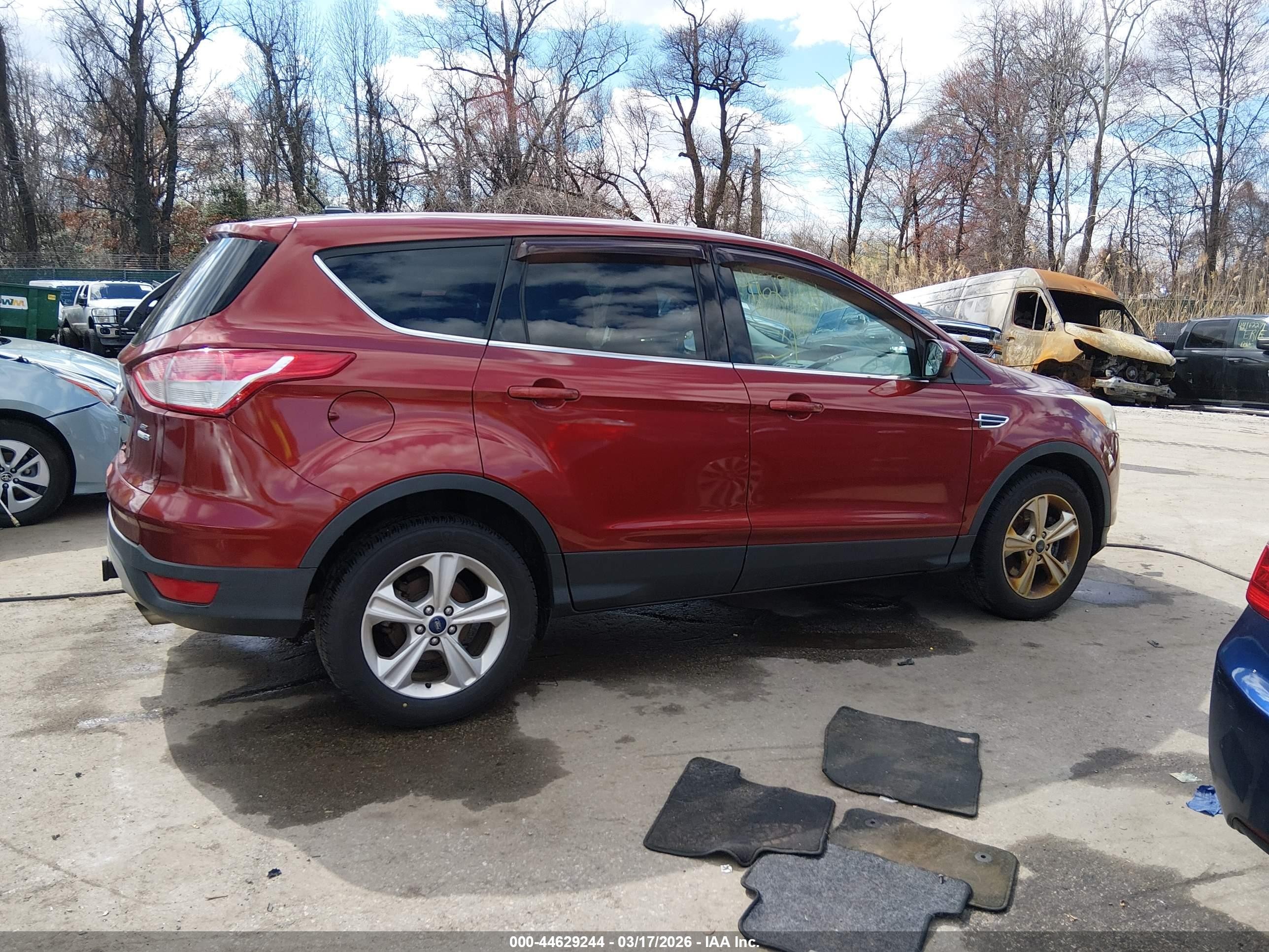 2014 Ford Escape Se Orange vin: 1FMCU9G93EUA99046