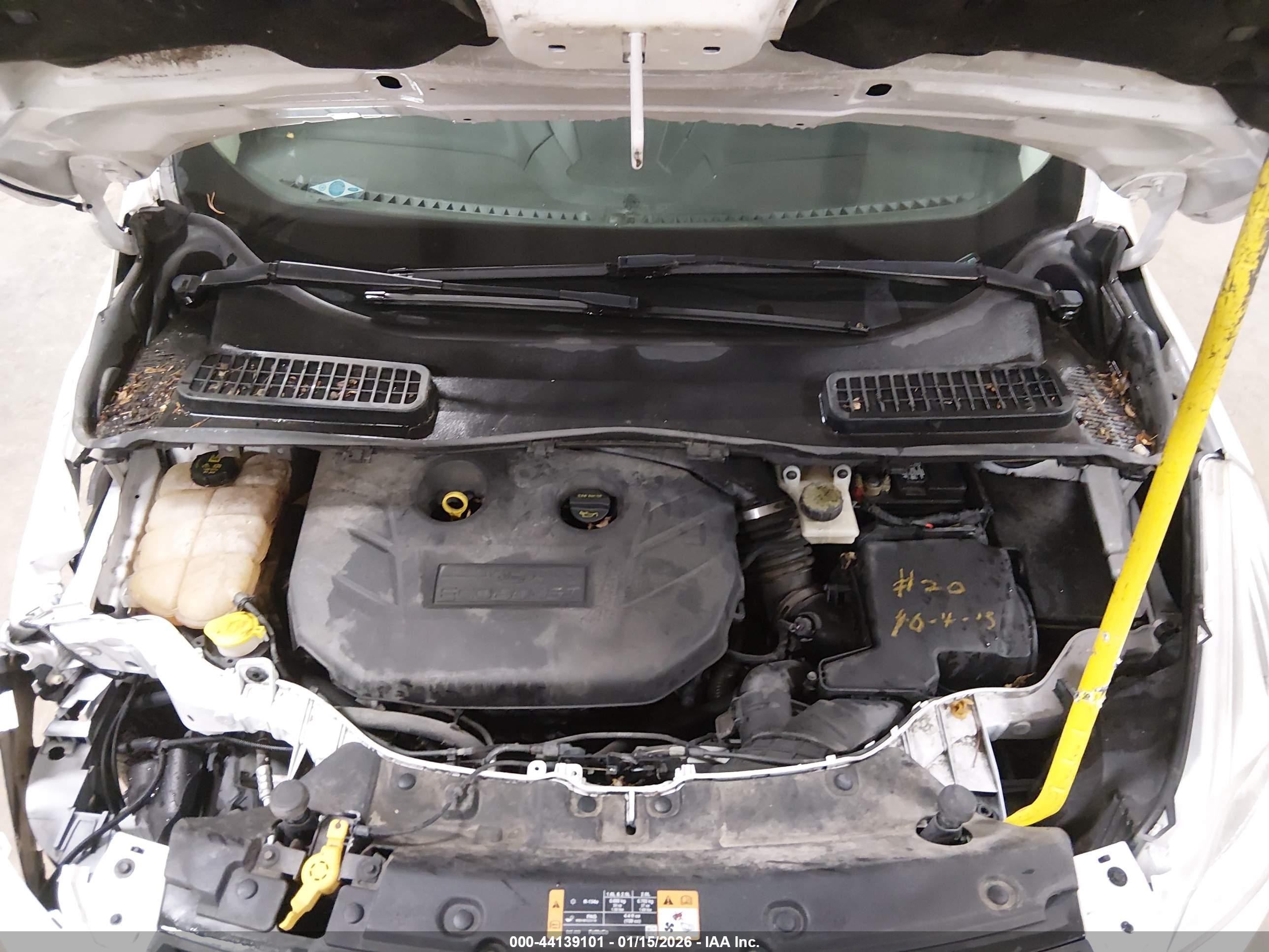 2014 Ford Escape Se White vin: 1FMCU9G93EUB05976