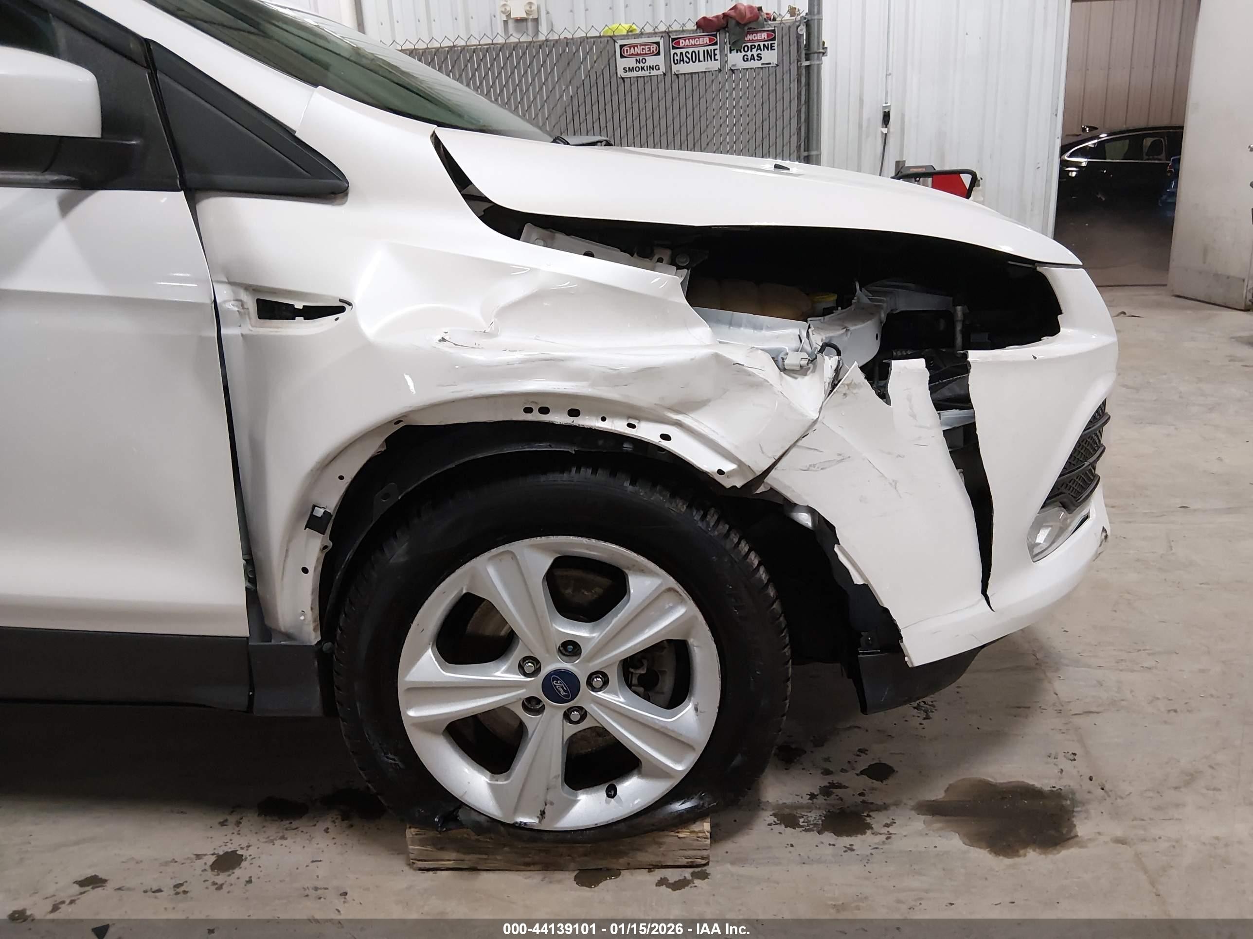 2014 Ford Escape Se White vin: 1FMCU9G93EUB05976