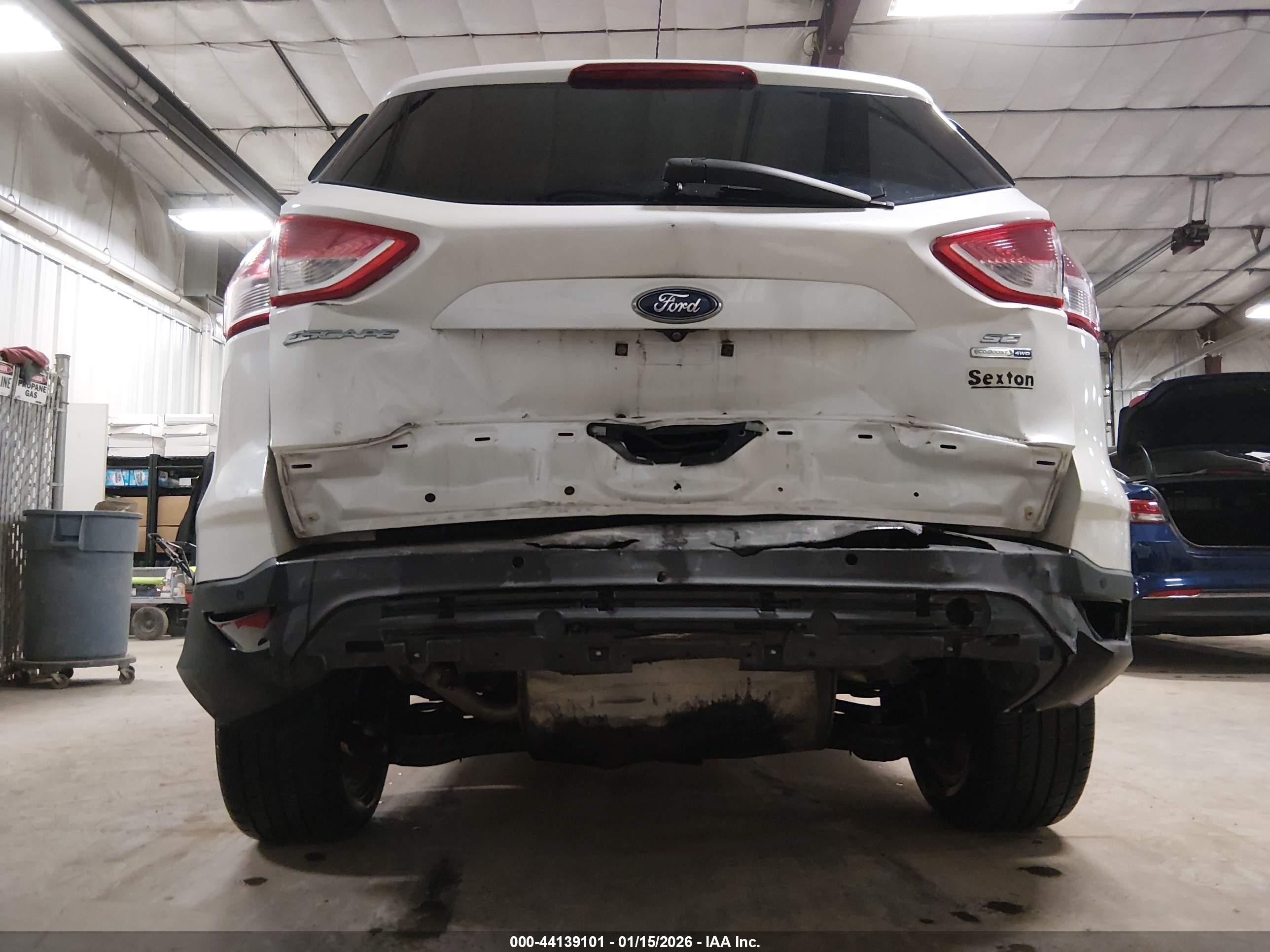 2014 Ford Escape Se White vin: 1FMCU9G93EUB05976