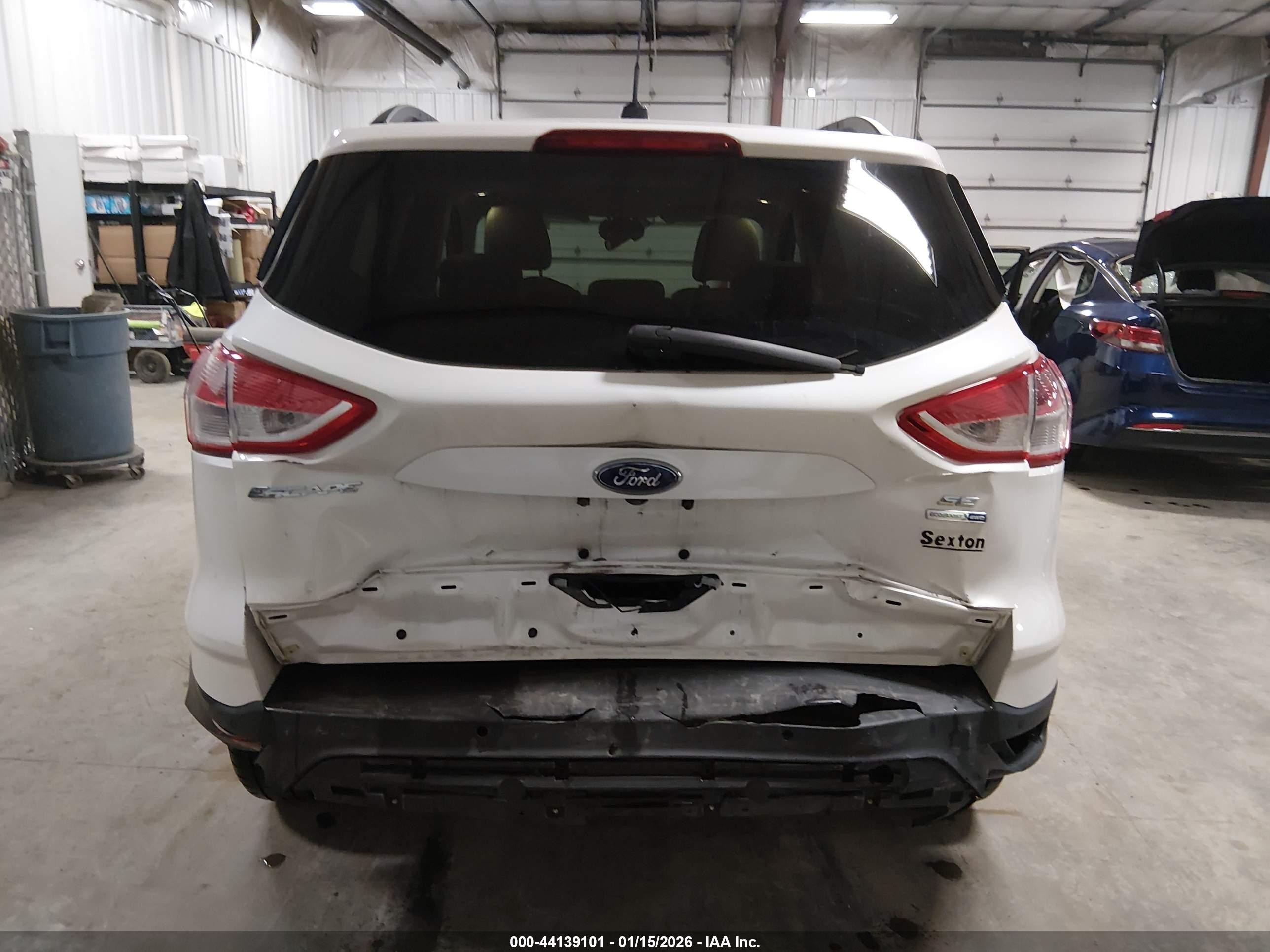 2014 Ford Escape Se White vin: 1FMCU9G93EUB05976