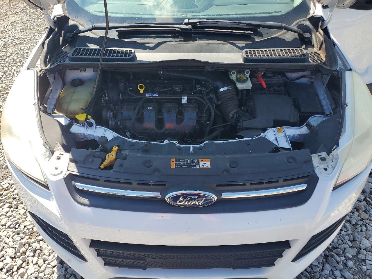 2014 Ford Escape Se White vin: 1FMCU9G93EUB86042