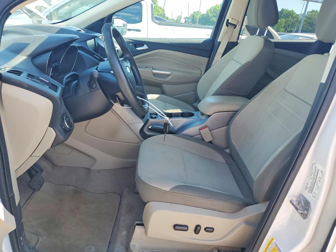 2014 Ford Escape Se White vin: 1FMCU9G93EUB86042