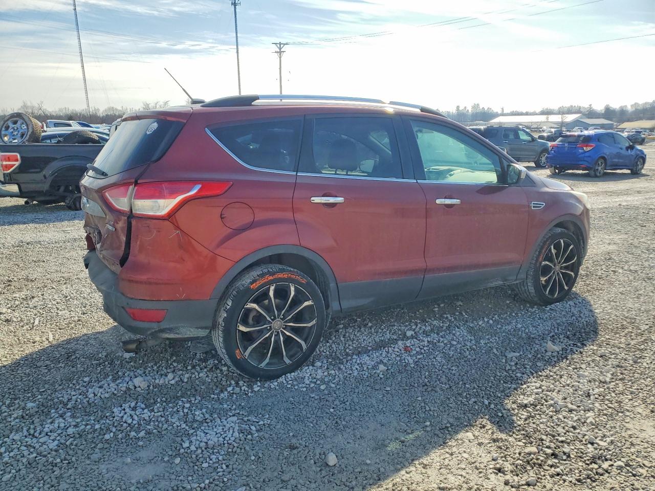 2014 Ford Escape Se Red vin: 1FMCU9G93EUC75772