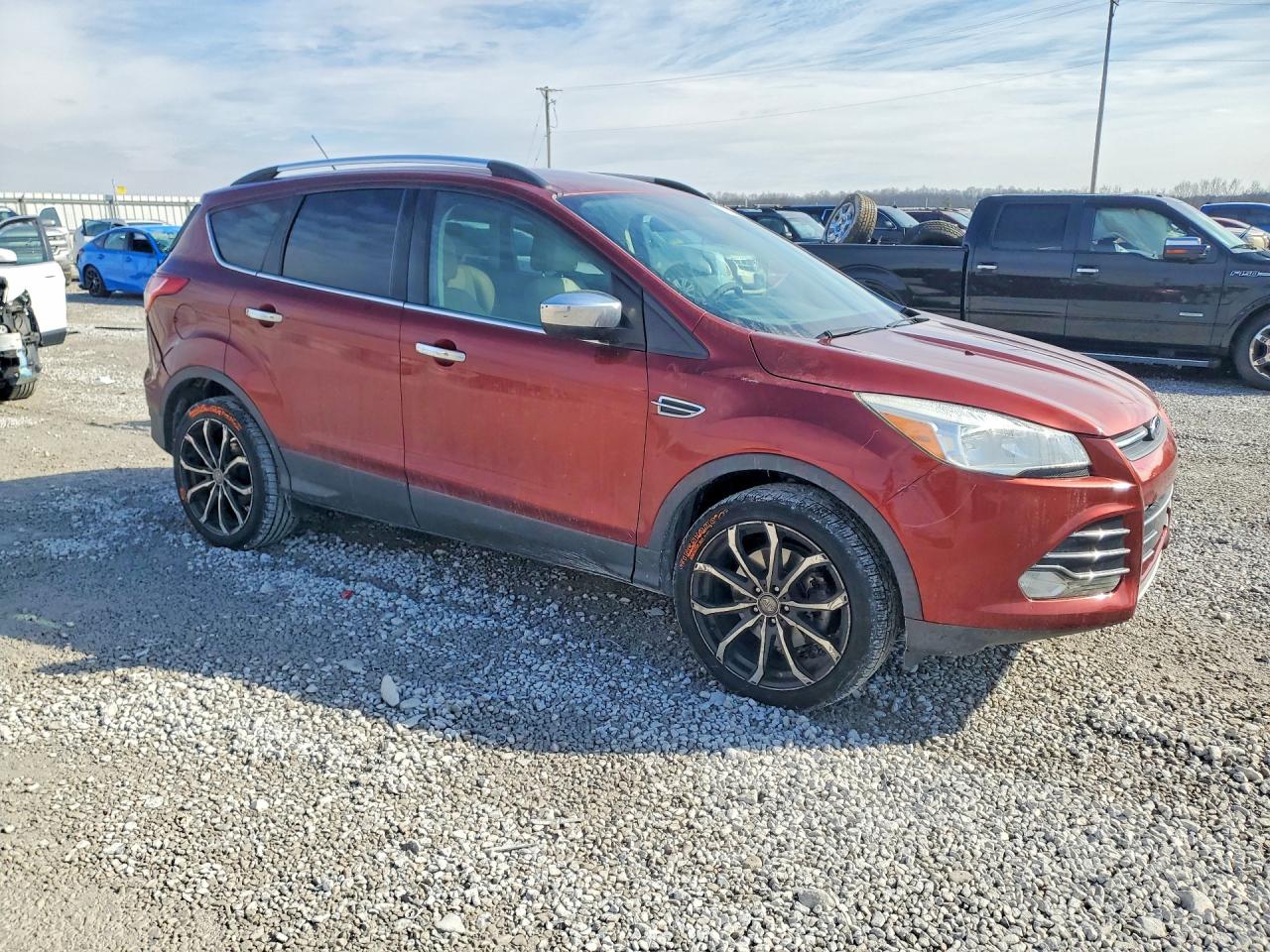 2014 Ford Escape Se Red vin: 1FMCU9G93EUC75772