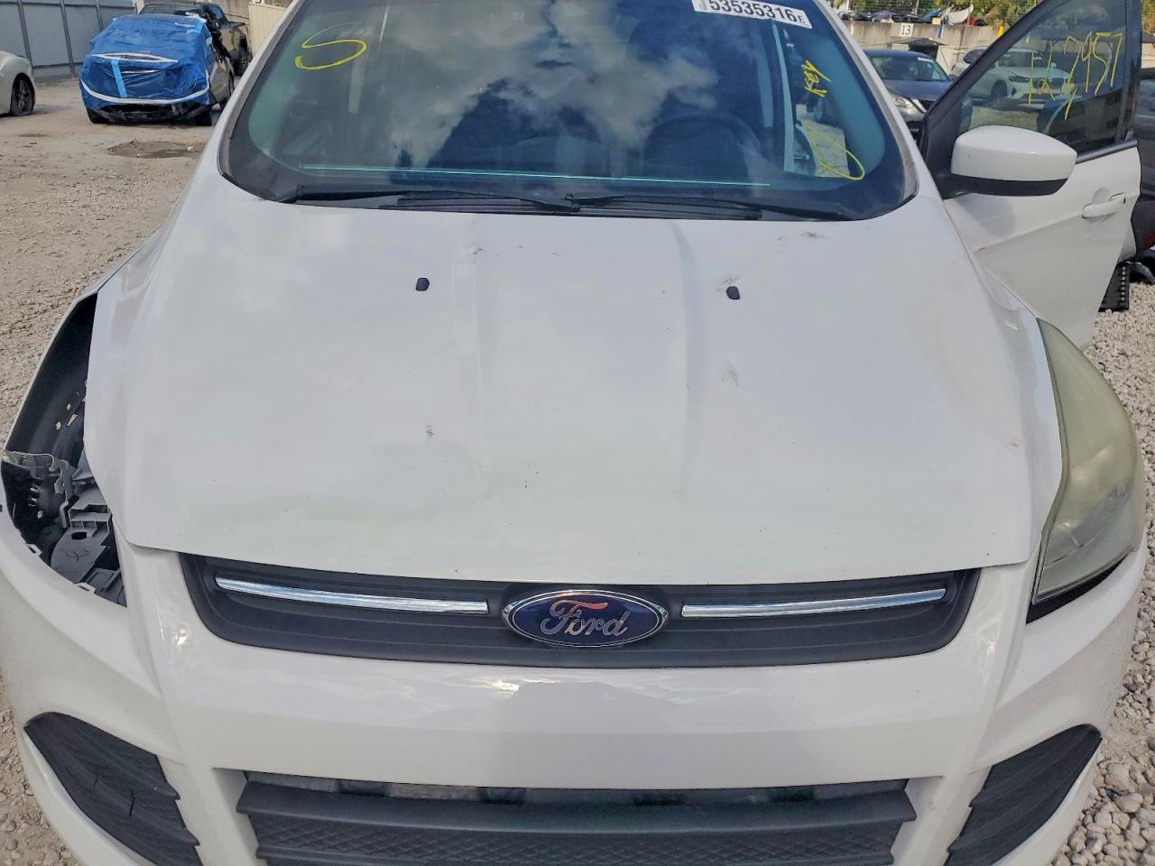 2014 Ford Escape Se White vin: 1FMCU9G93EUE06036