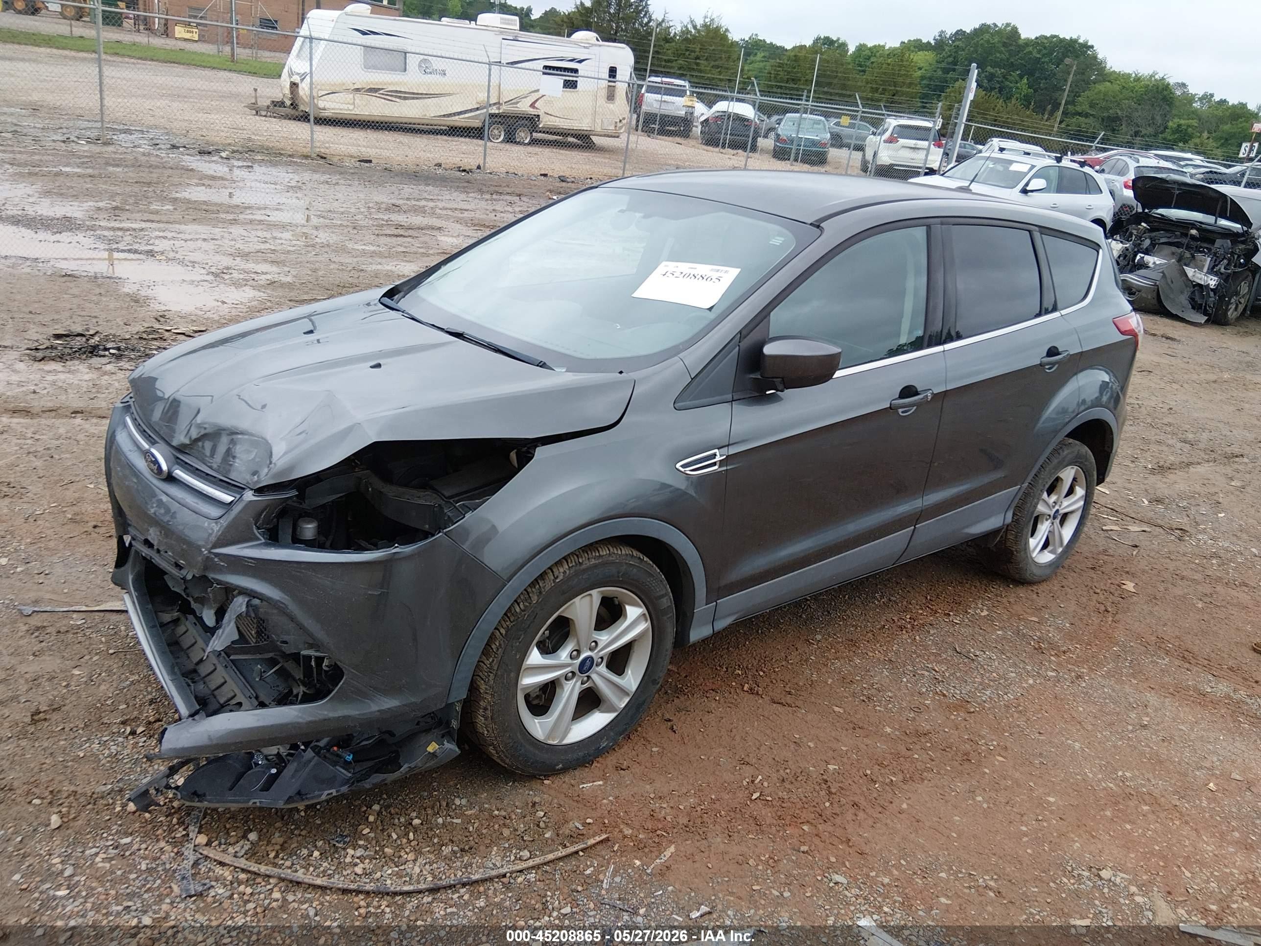 2015 Ford Escape Se Gray vin: 1FMCU9G93FUA81194