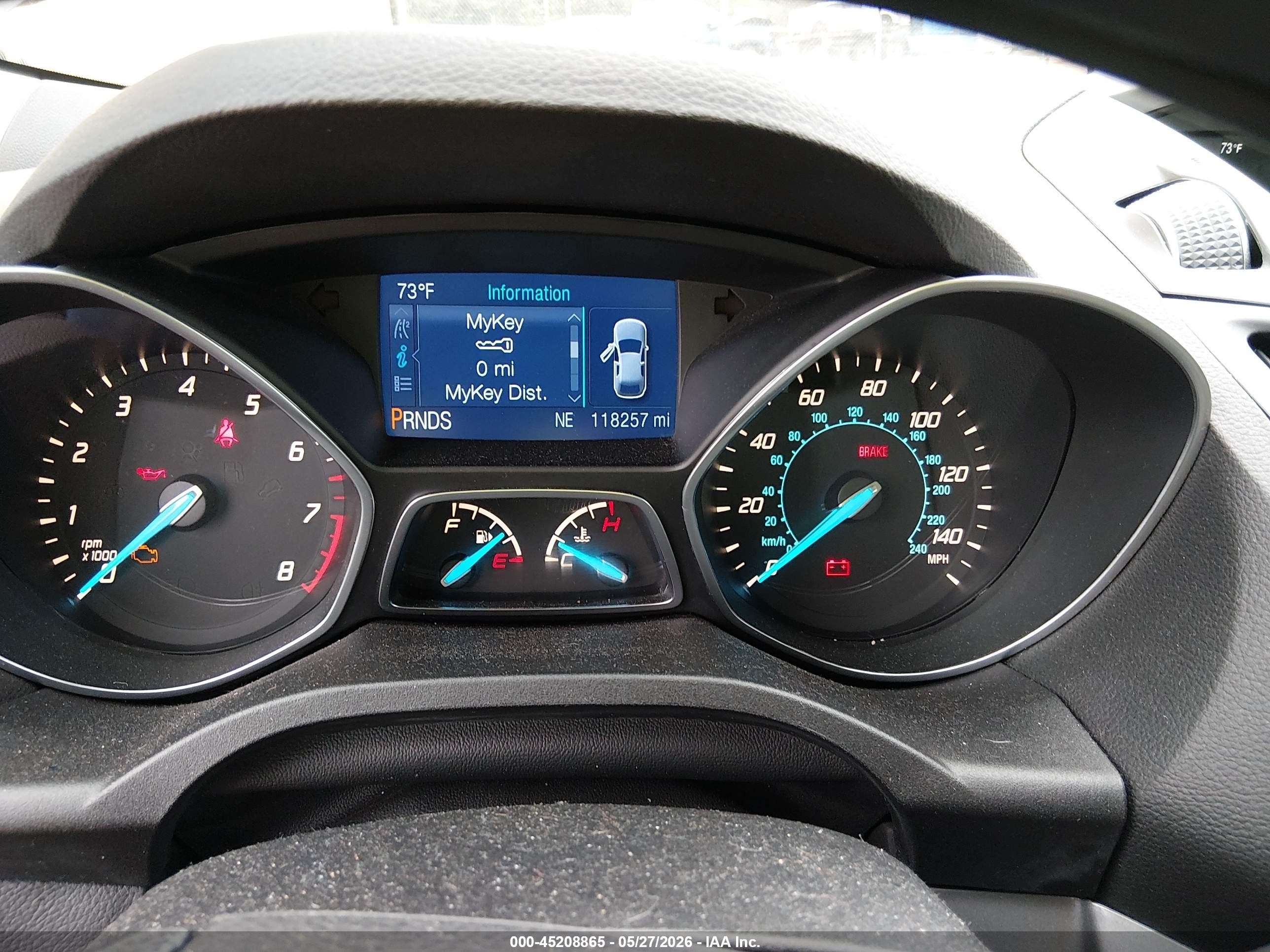 2015 Ford Escape Se Gray vin: 1FMCU9G93FUA81194