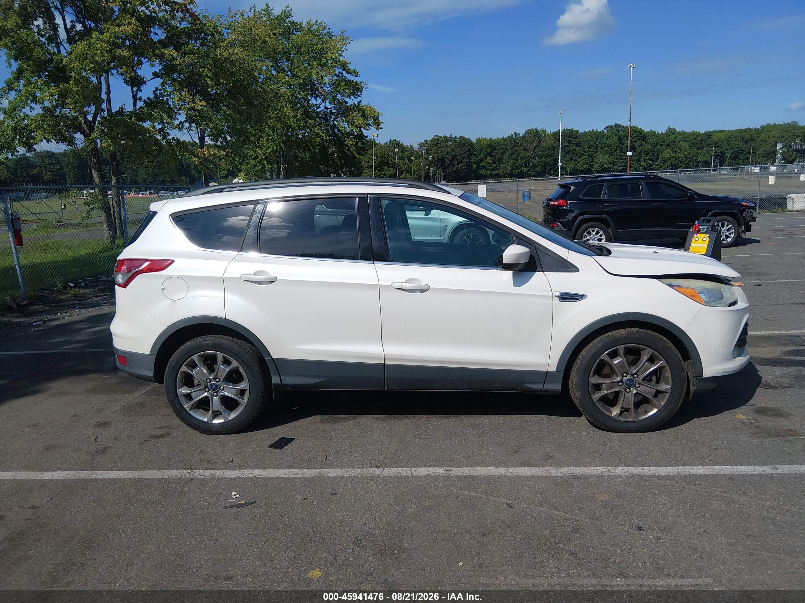 2015 Ford Escape Se White vin: 1FMCU9G93FUA86590