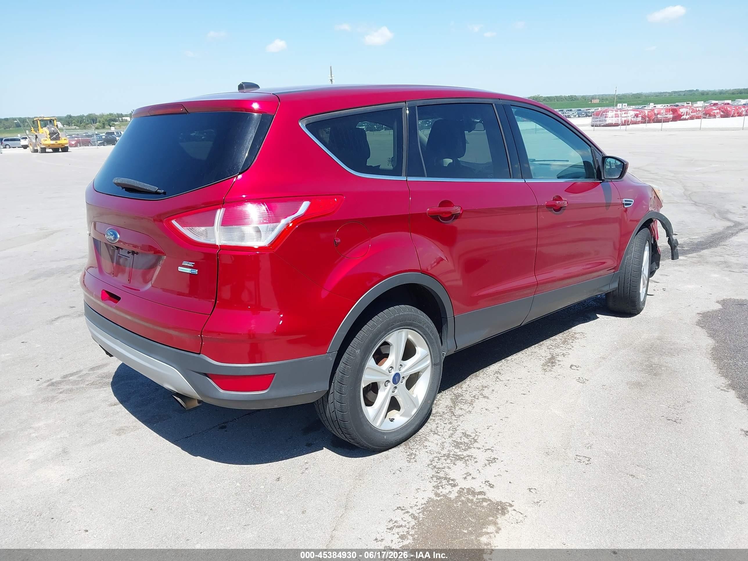 2015 Ford Escape Se Красный vin: 1FMCU9G93FUB31043