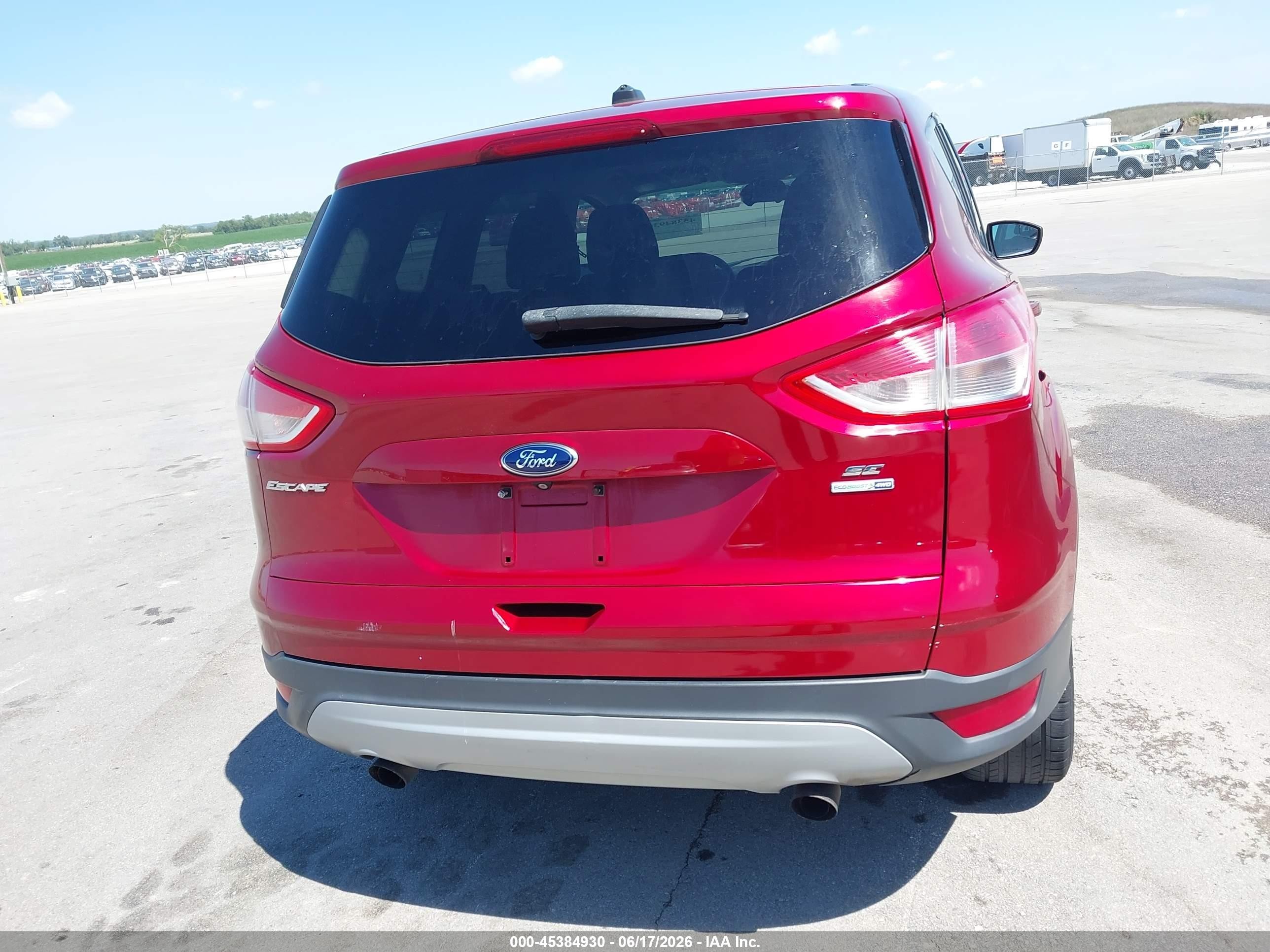 2015 Ford Escape Se Красный vin: 1FMCU9G93FUB31043