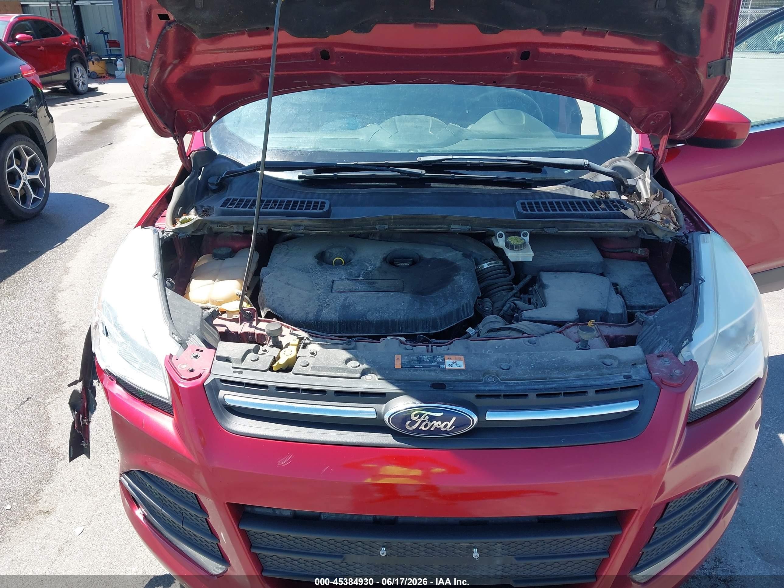 2015 Ford Escape Se Красный vin: 1FMCU9G93FUB31043