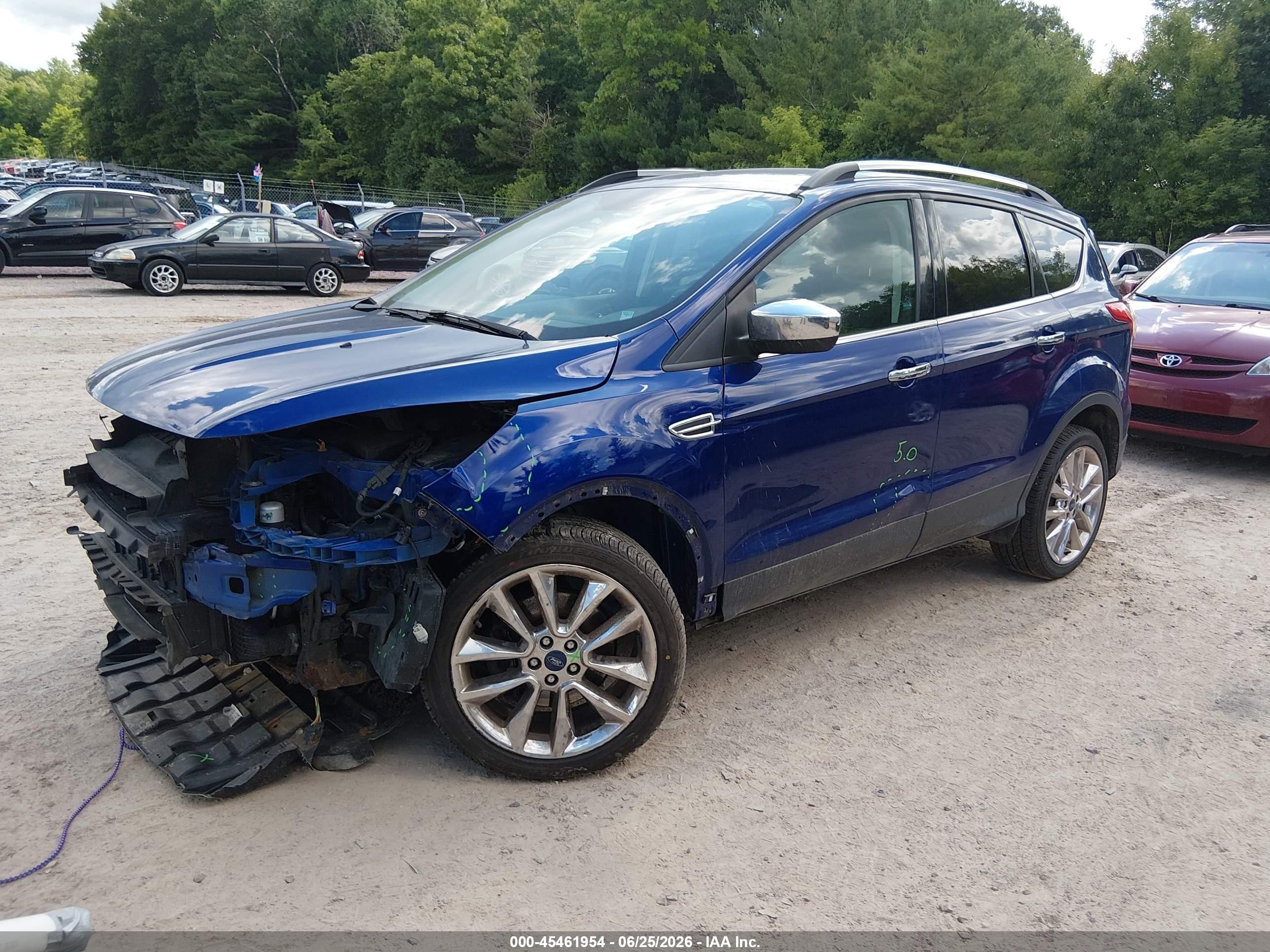 2015 Ford Escape Se Blue vin: 1FMCU9G93FUB76063