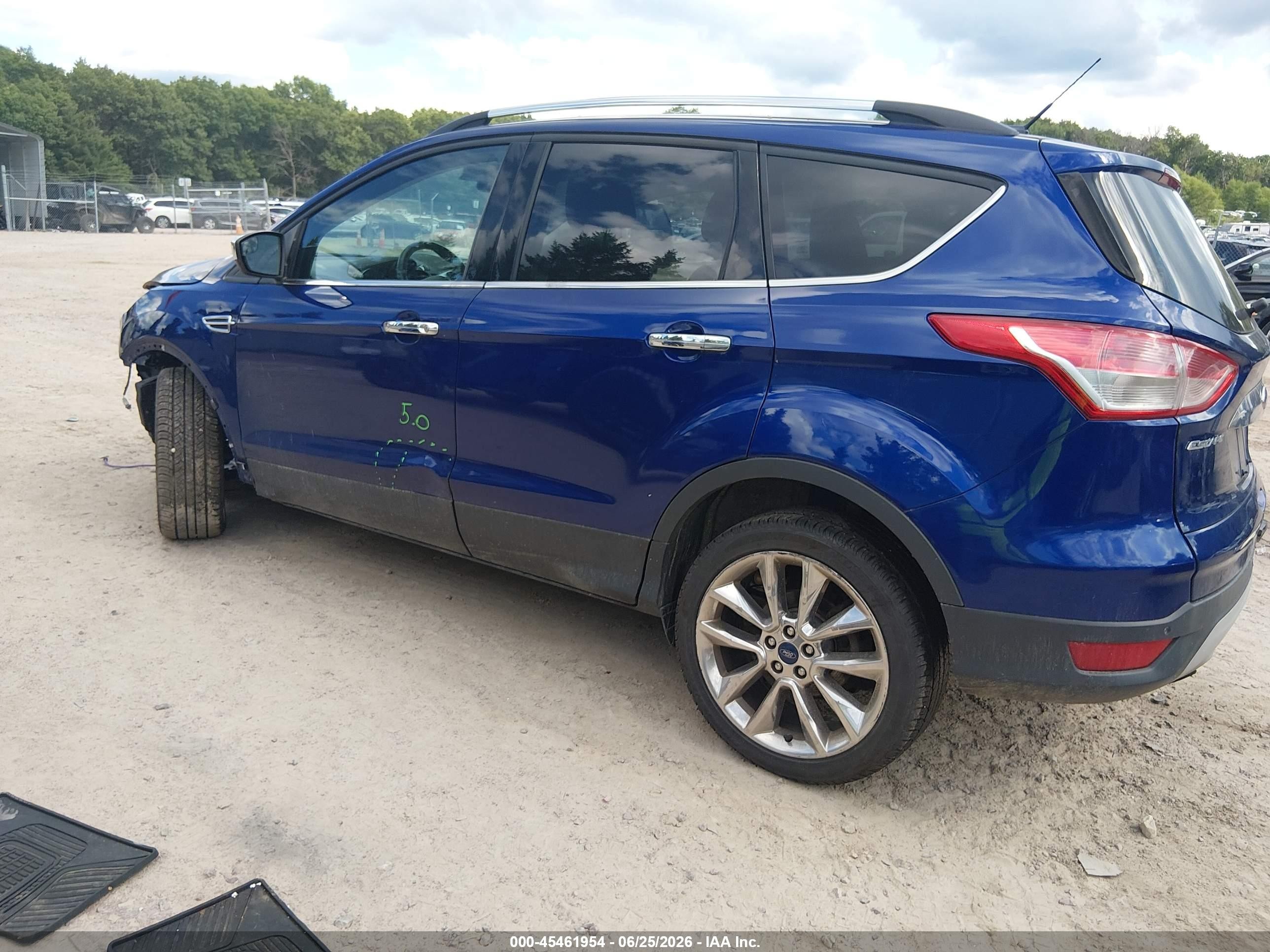 2015 Ford Escape Se Blue vin: 1FMCU9G93FUB76063