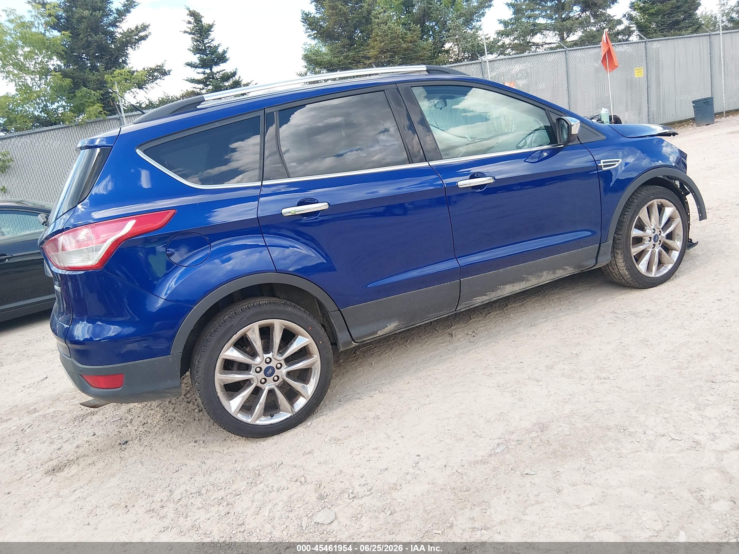 2015 Ford Escape Se Blue vin: 1FMCU9G93FUB76063