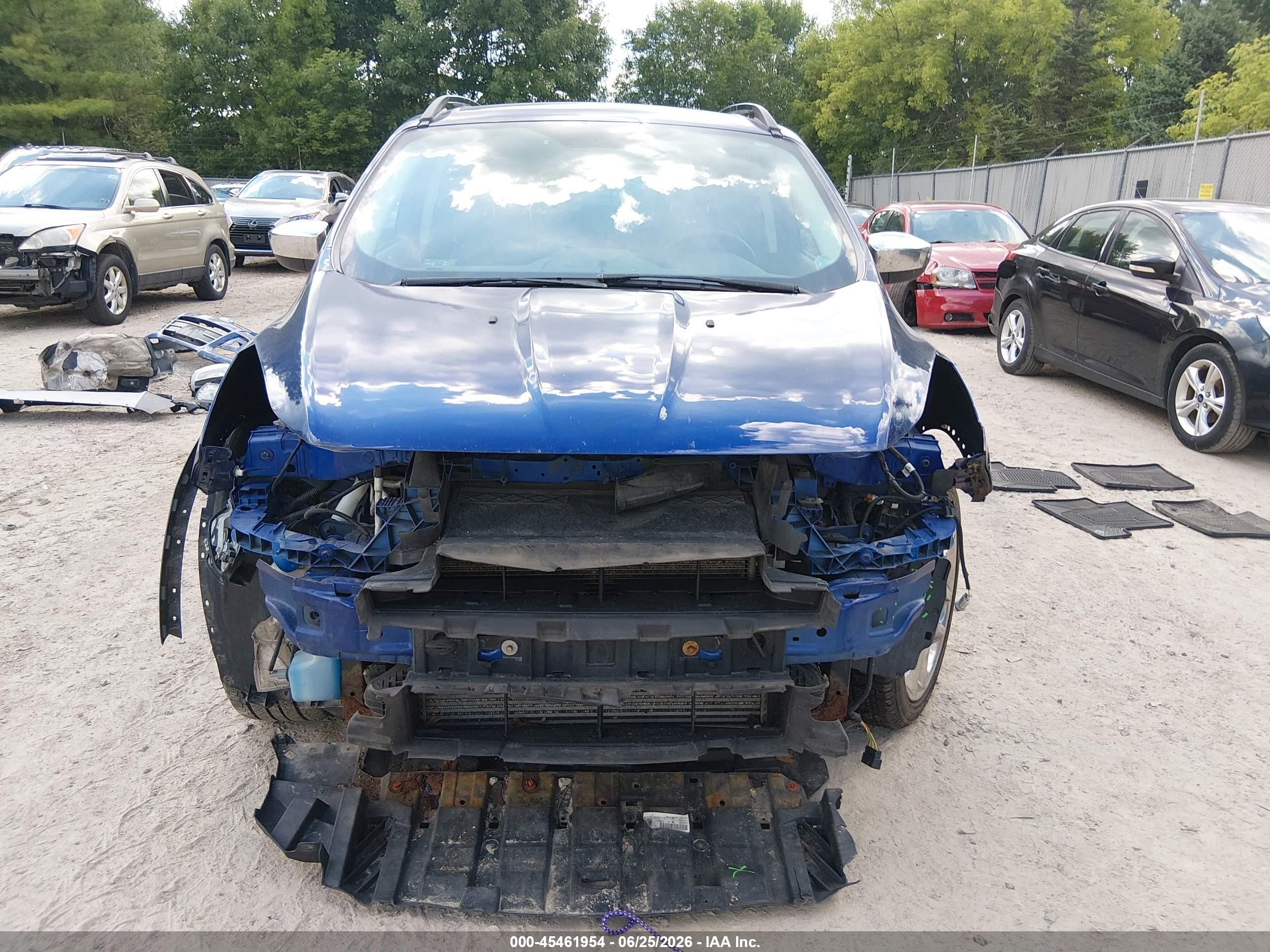2015 Ford Escape Se Blue vin: 1FMCU9G93FUB76063