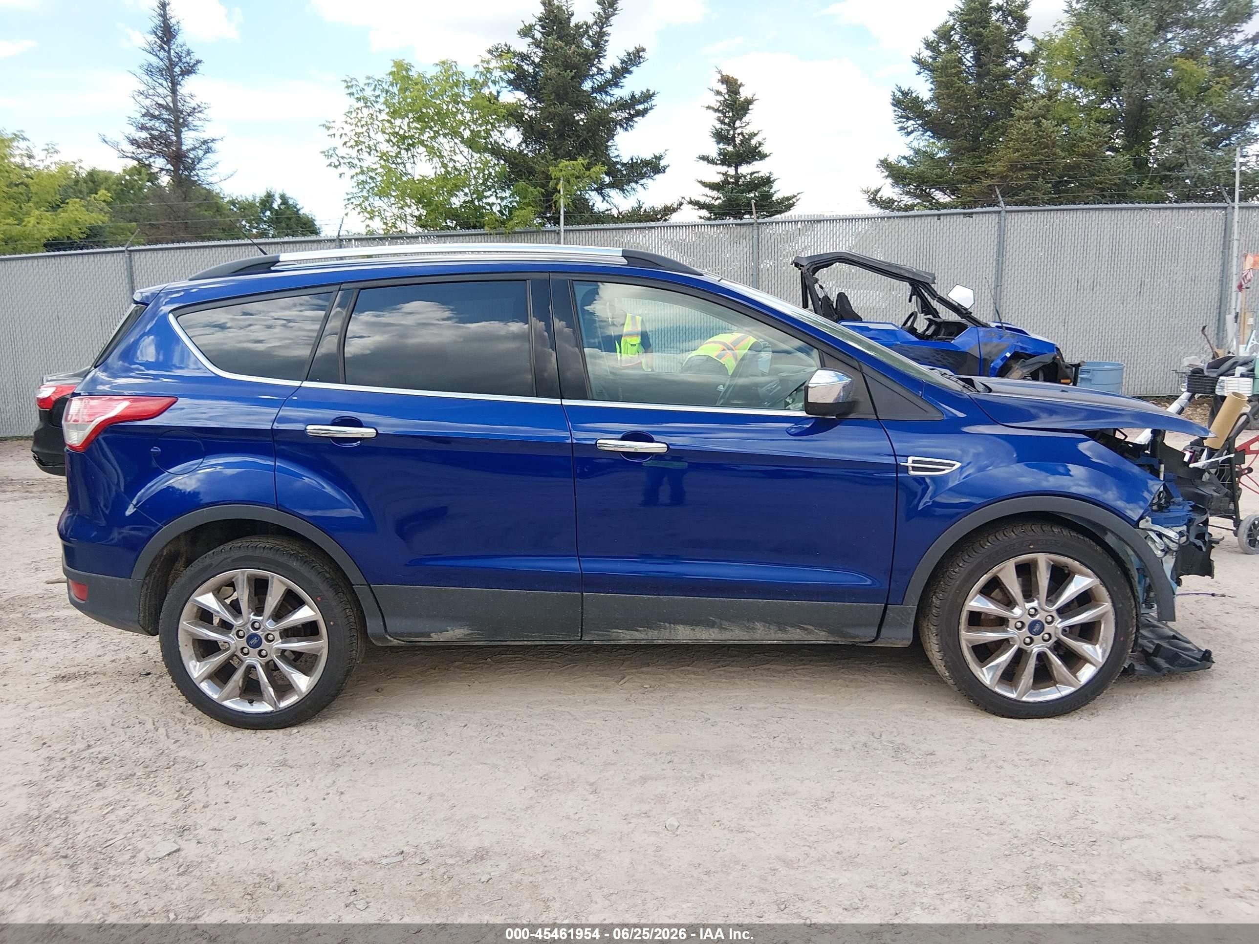 2015 Ford Escape Se Blue vin: 1FMCU9G93FUB76063