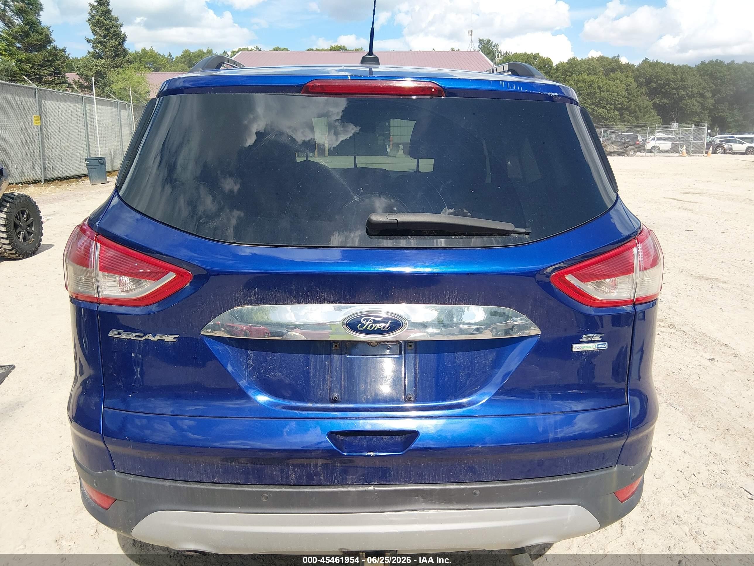 2015 Ford Escape Se Blue vin: 1FMCU9G93FUB76063