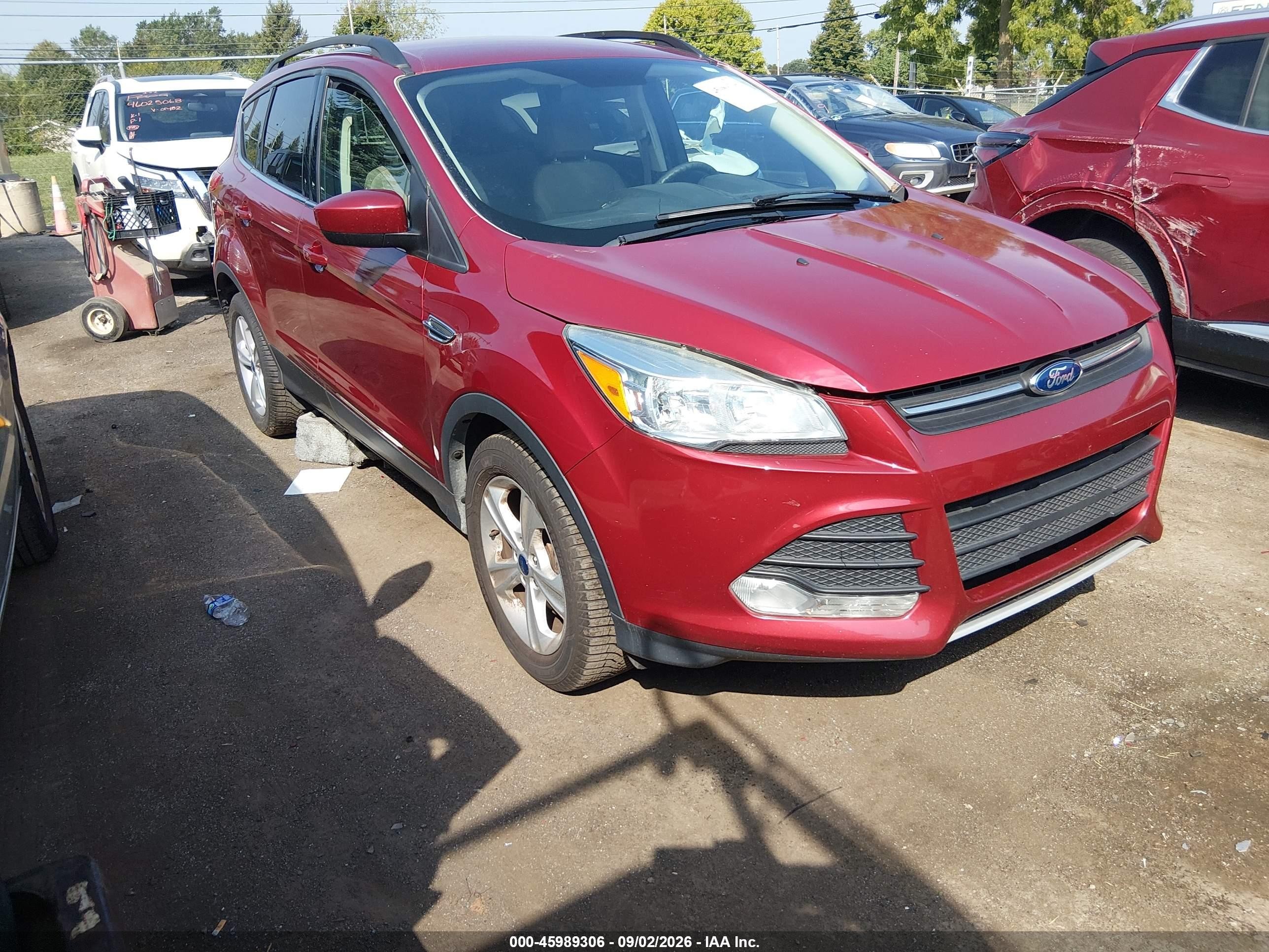 2015 Ford Escape Se Red vin: 1FMCU9G93FUC06615