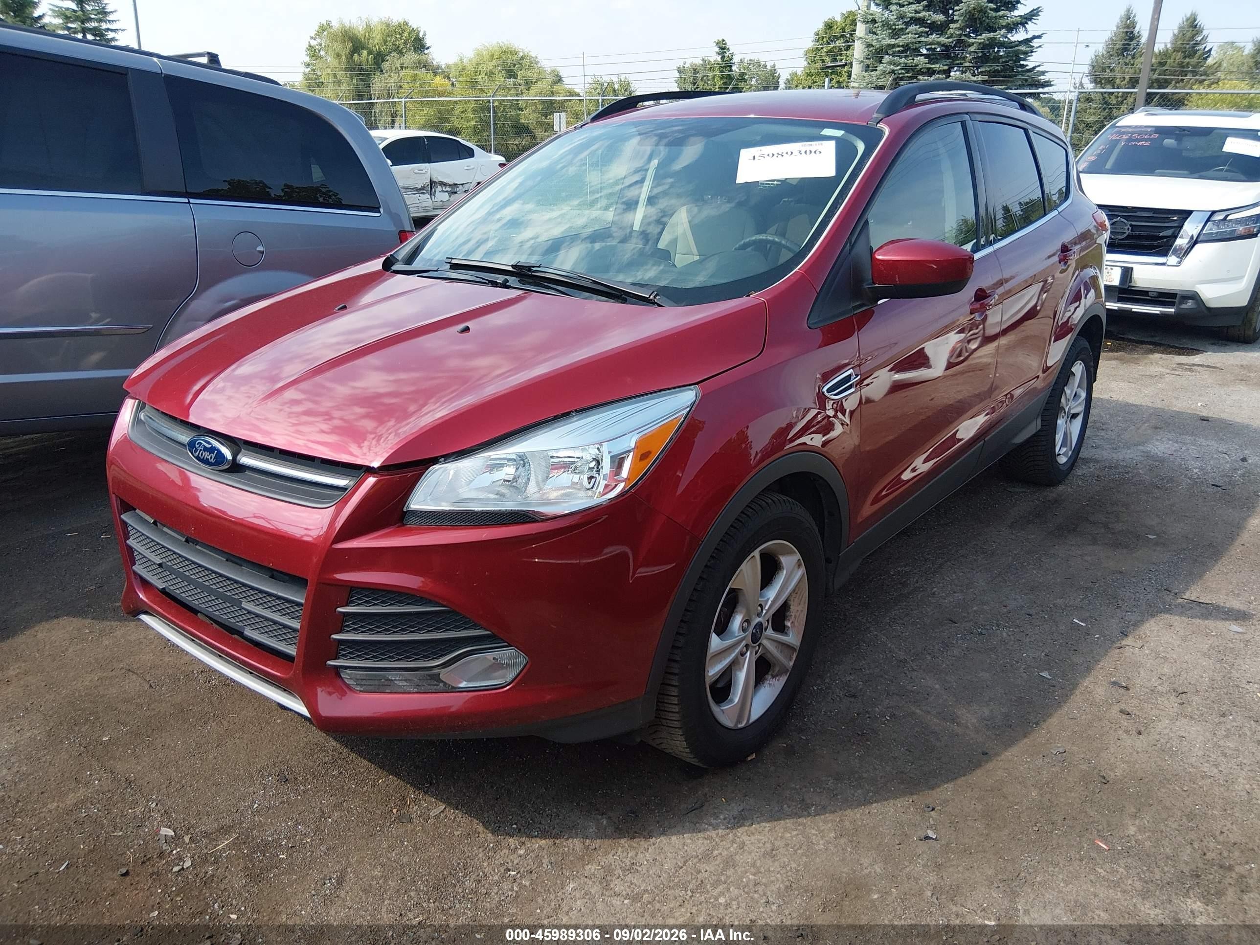 2015 Ford Escape Se Red vin: 1FMCU9G93FUC06615