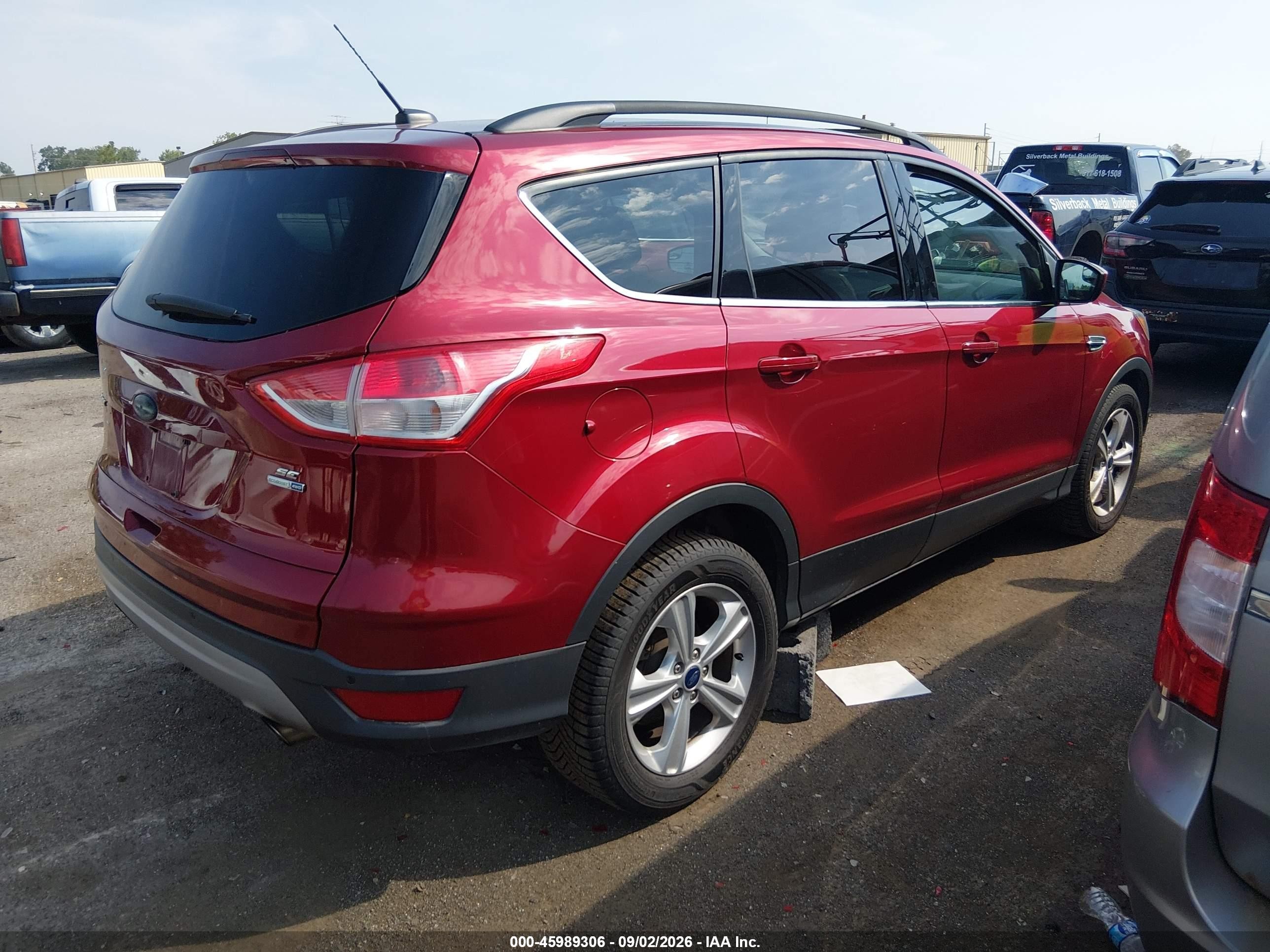 2015 Ford Escape Se Red vin: 1FMCU9G93FUC06615