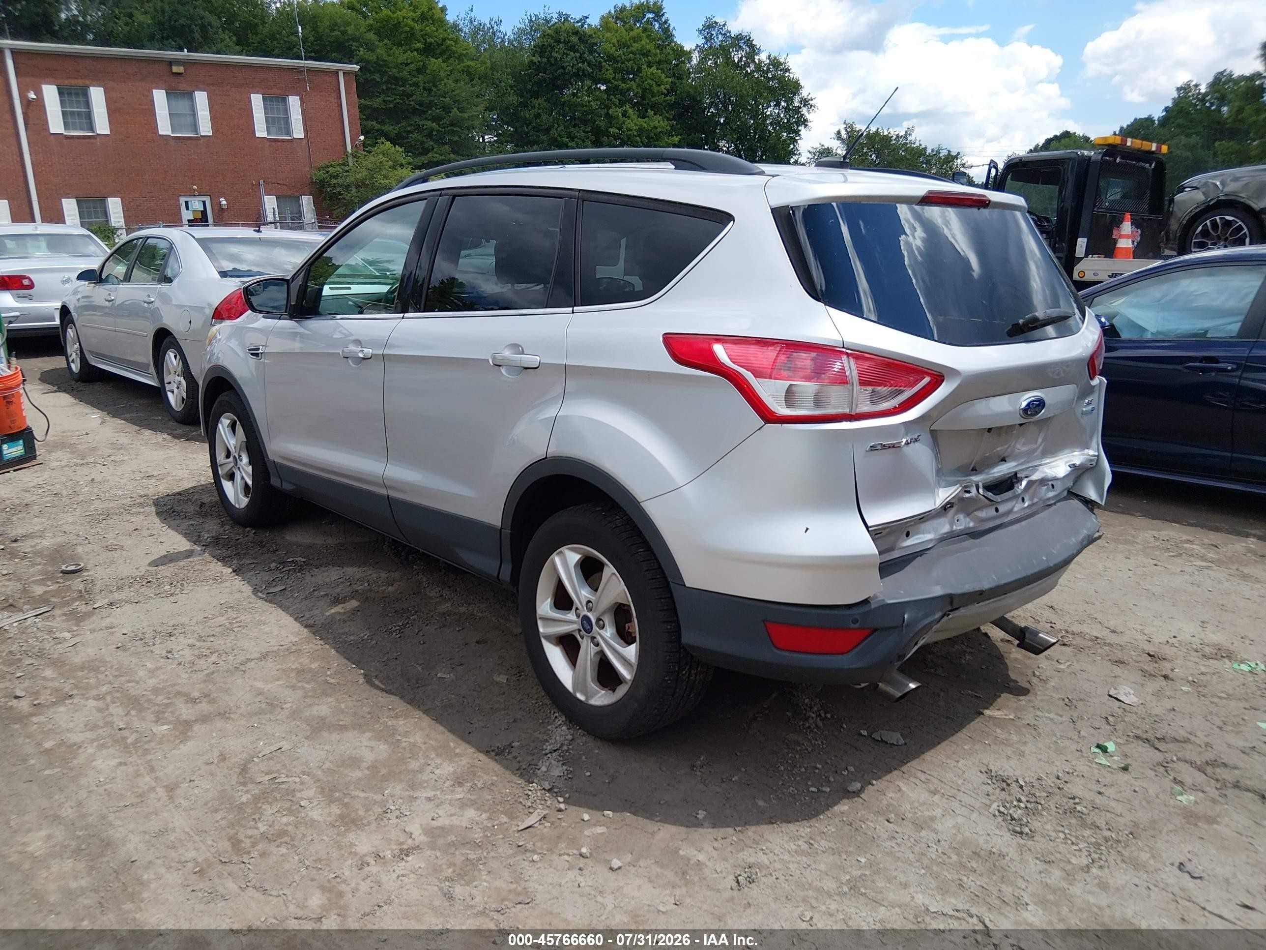 2015 Ford Escape Se Silver vin: 1FMCU9G93FUC18411