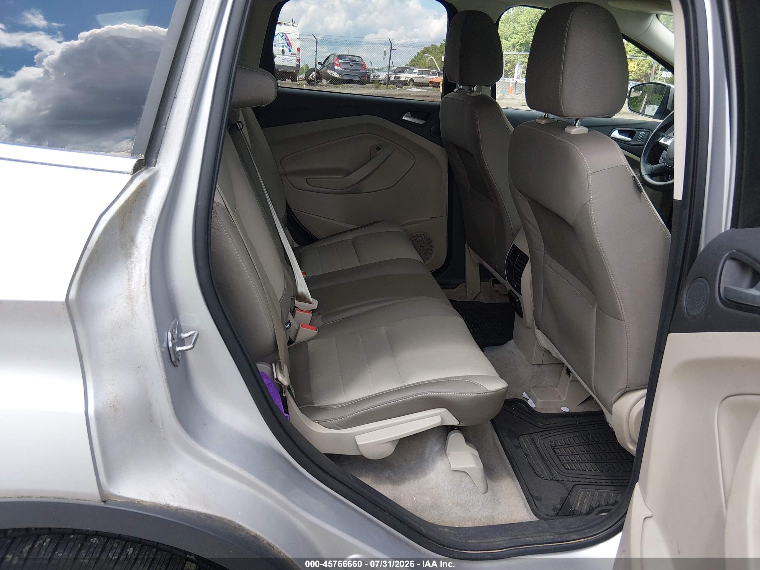 2015 Ford Escape Se Silver vin: 1FMCU9G93FUC18411