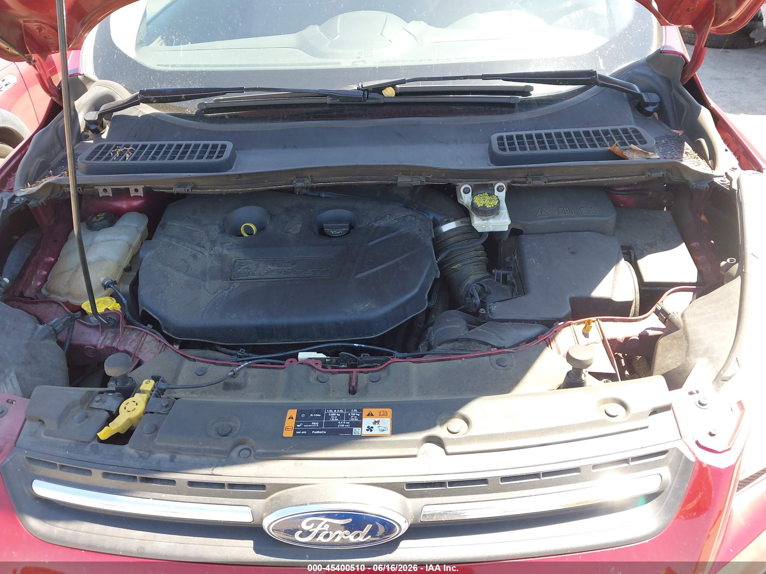 2015 Ford Escape Se Red vin: 1FMCU9G93FUC90547