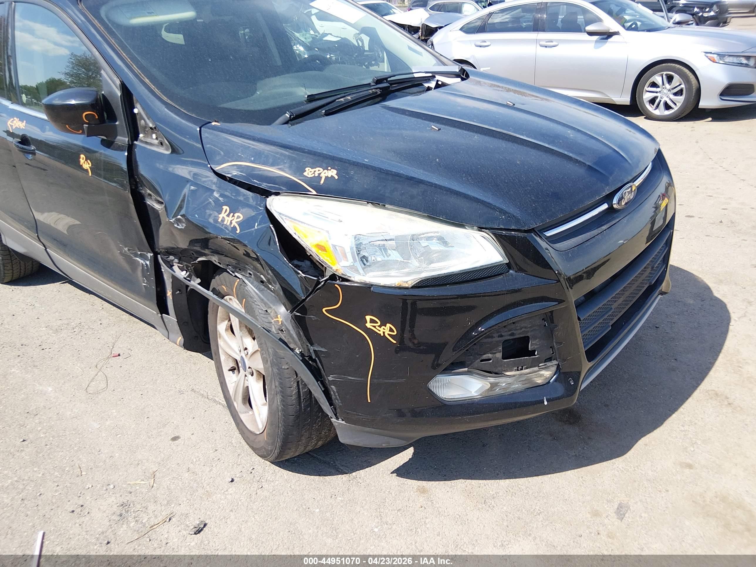 2016 Ford Escape Se Black vin: 1FMCU9G93GUC31922