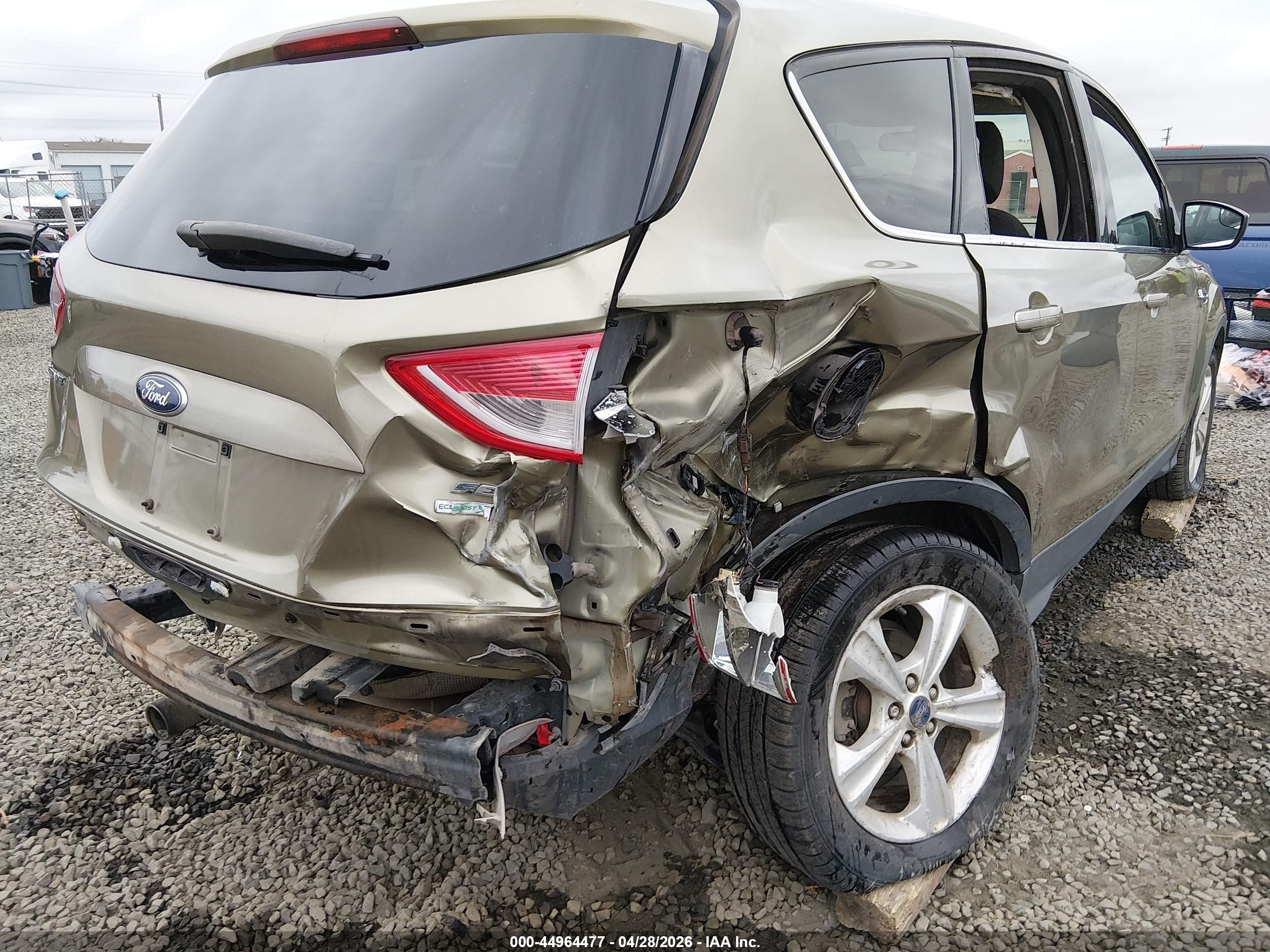 2013 Ford Escape Se Зеленый vin: 1FMCU9G94DUA17887