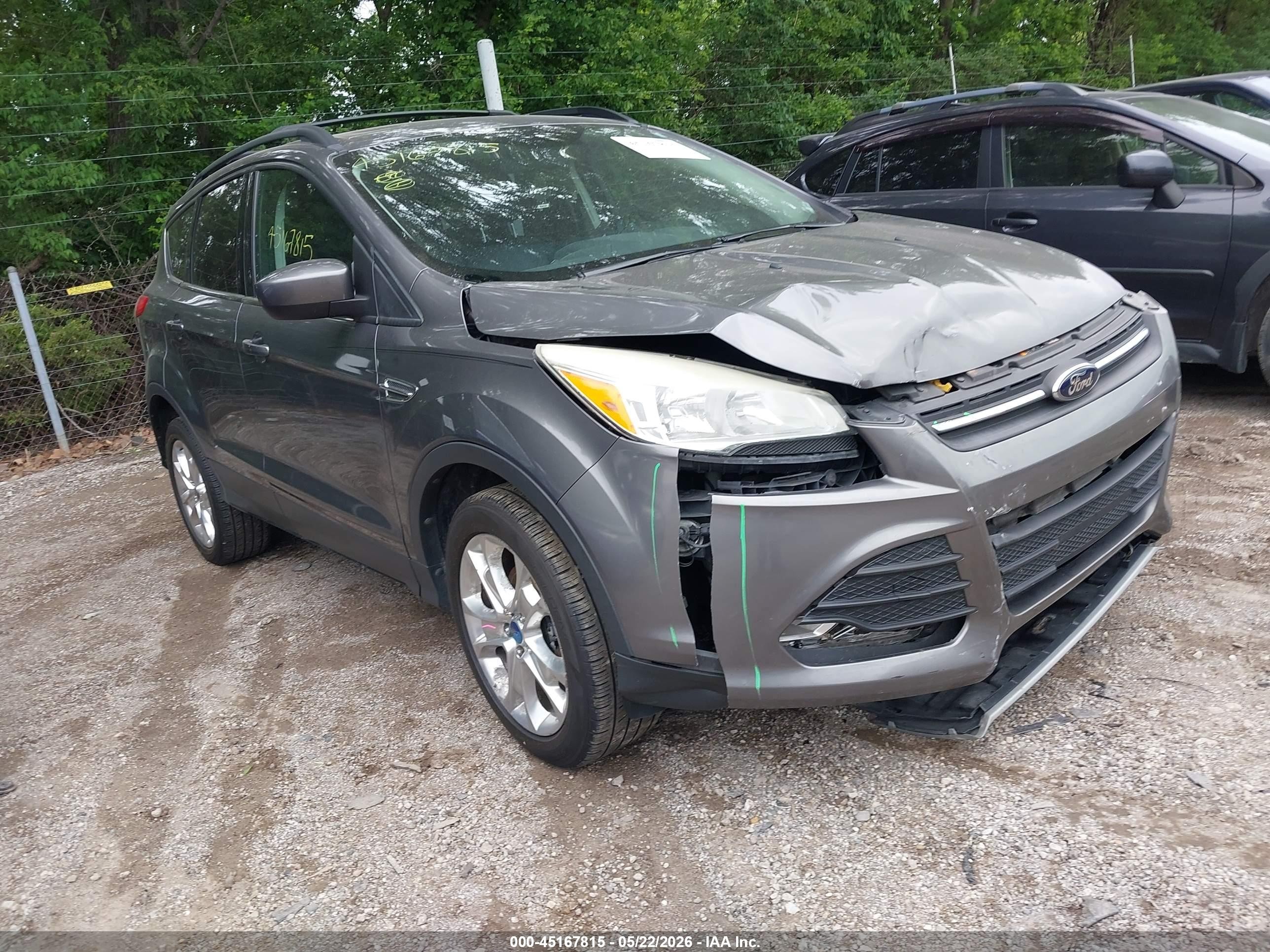 2013 Ford Escape Se Серый vin: 1FMCU9G94DUC53374