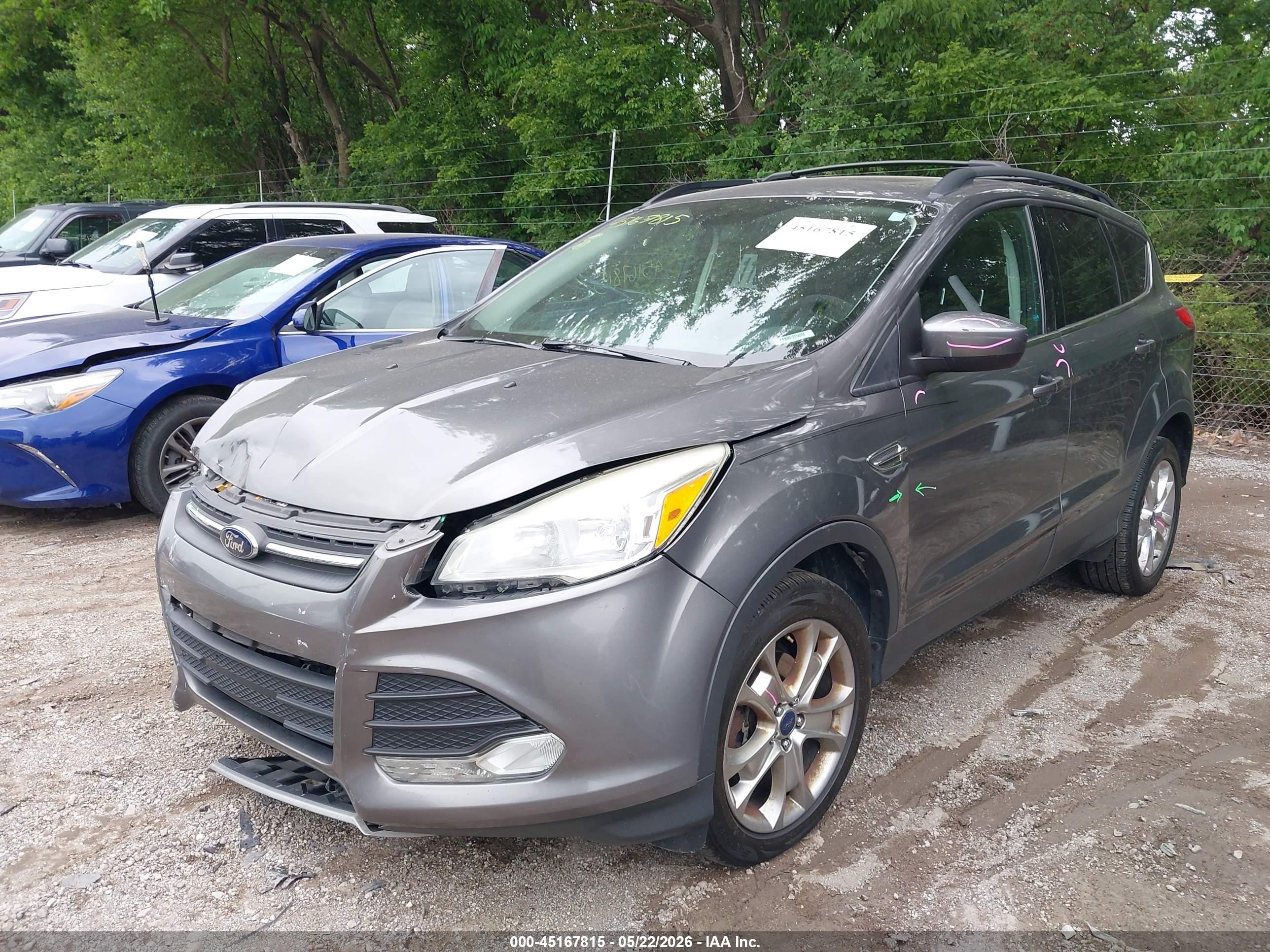 2013 Ford Escape Se Серый vin: 1FMCU9G94DUC53374