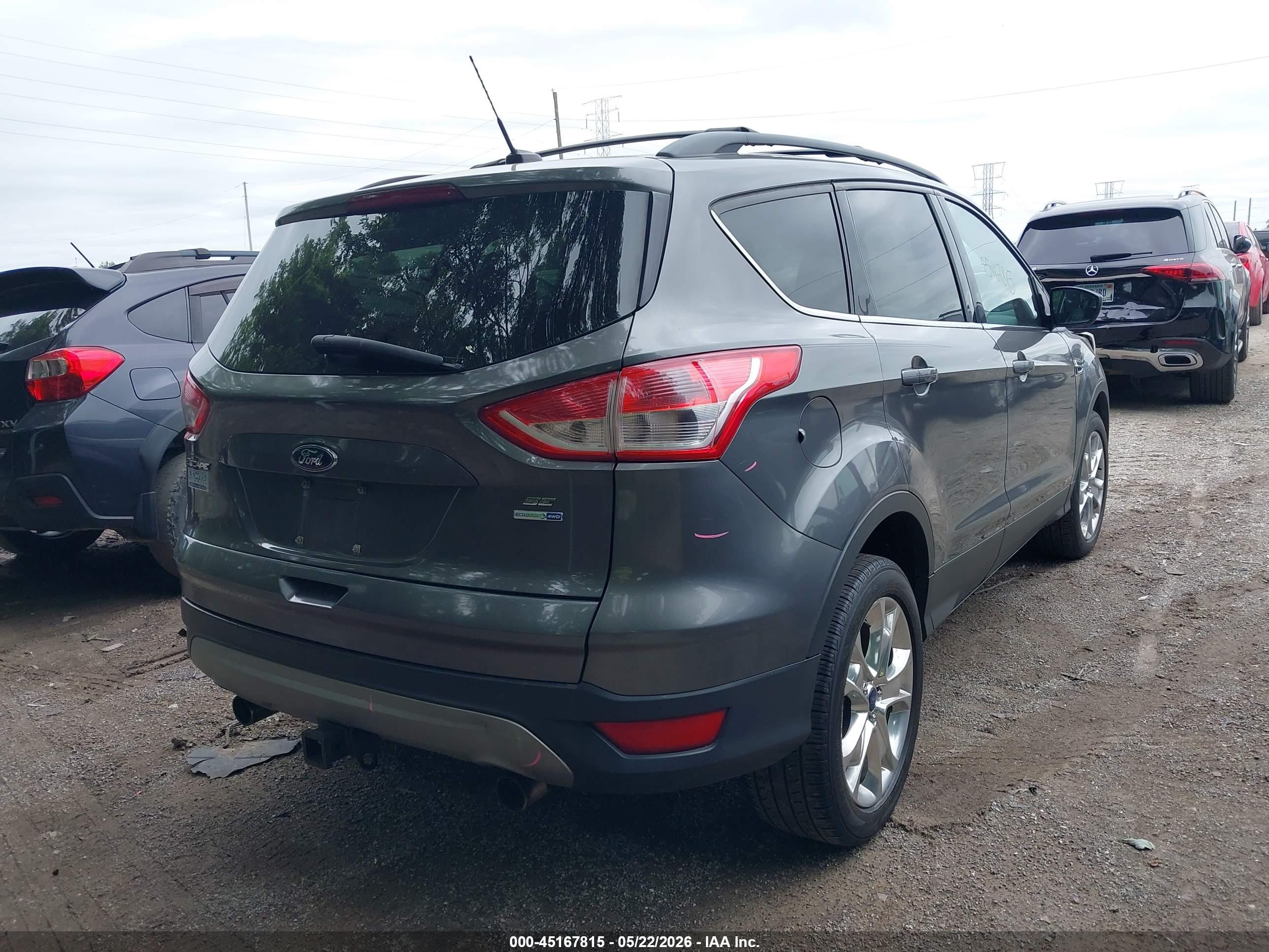 2013 Ford Escape Se Серый vin: 1FMCU9G94DUC53374