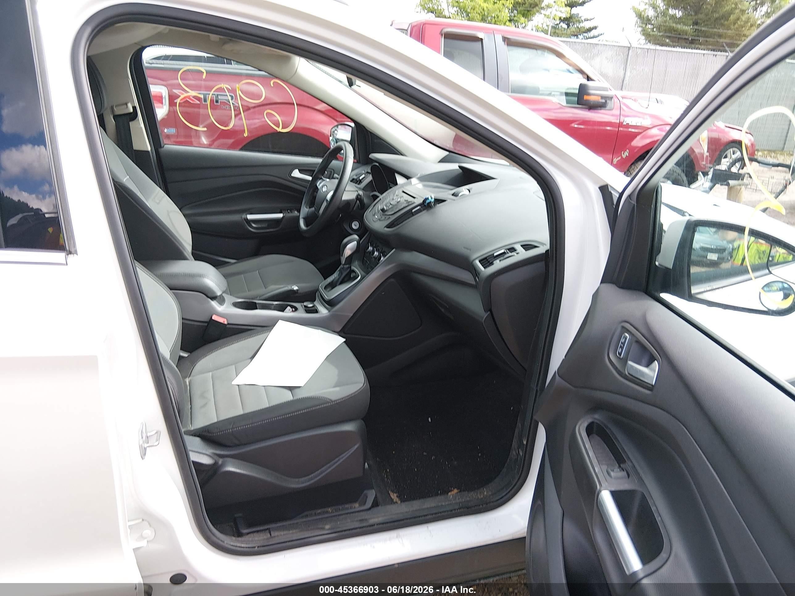 2013 Ford Escape Se White vin: 1FMCU9G94DUD02038