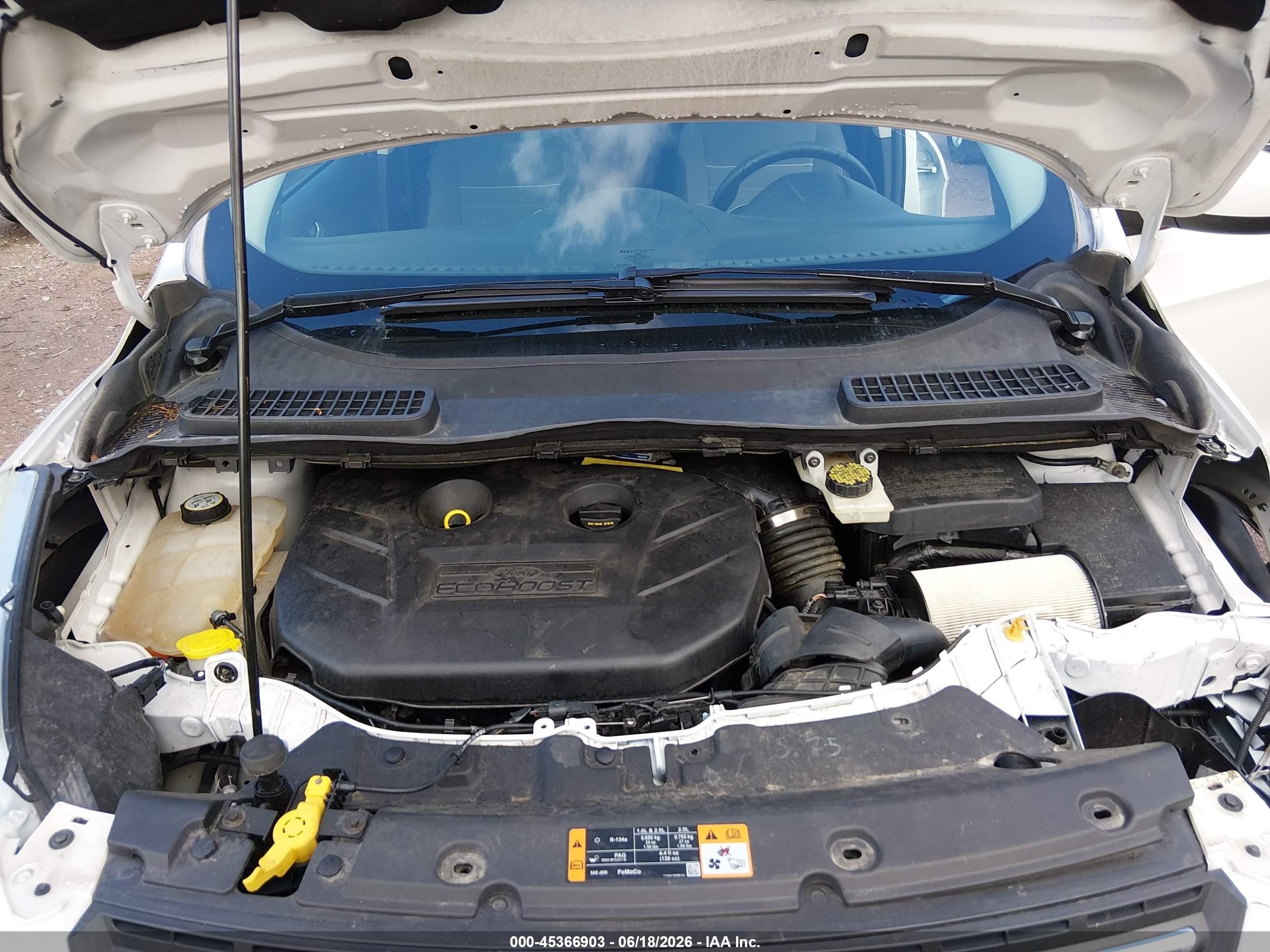 2013 Ford Escape Se White vin: 1FMCU9G94DUD02038