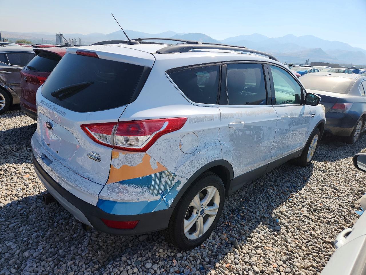2013 Ford Escape Se White vin: 1FMCU9G94DUD40224