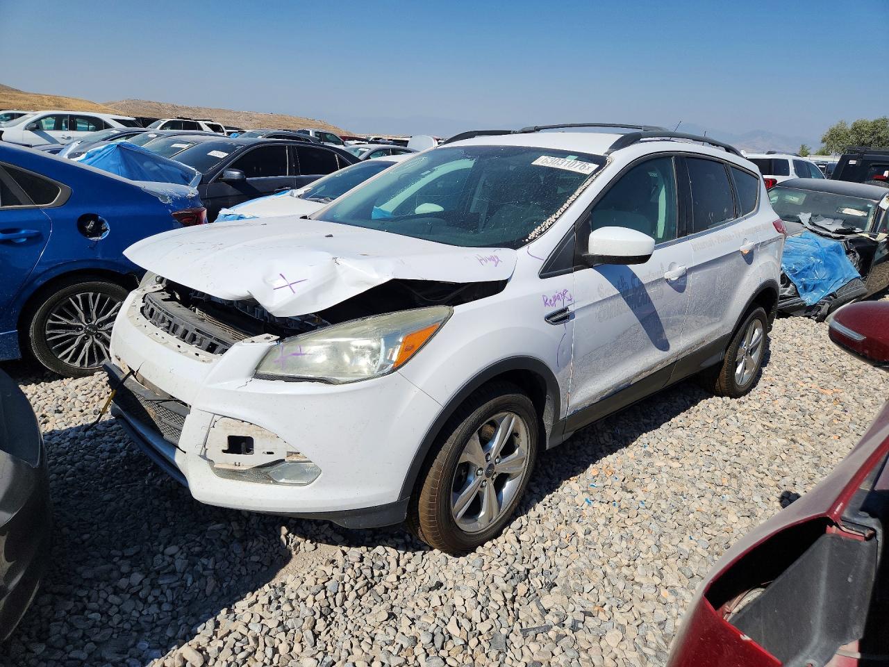 2013 Ford Escape Se White vin: 1FMCU9G94DUD40224