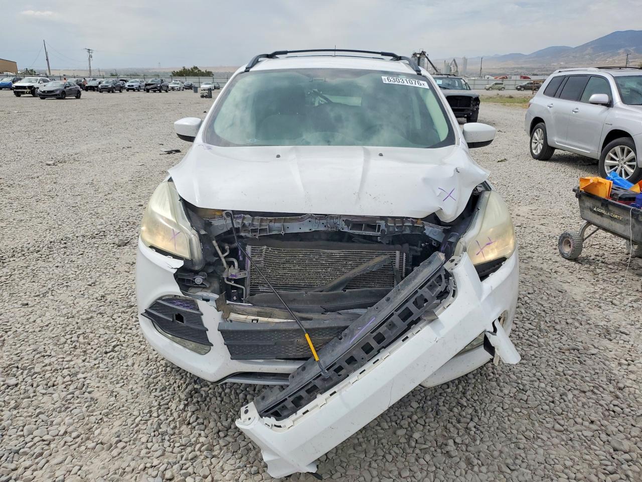 2013 Ford Escape Se White vin: 1FMCU9G94DUD40224