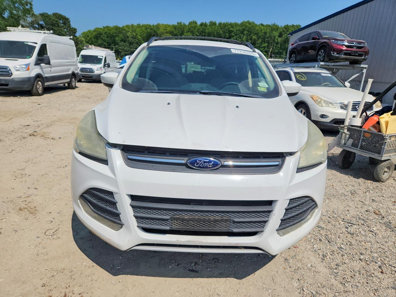 2013 Ford Escape Se White vin: 1FMCU9G94DUD49540