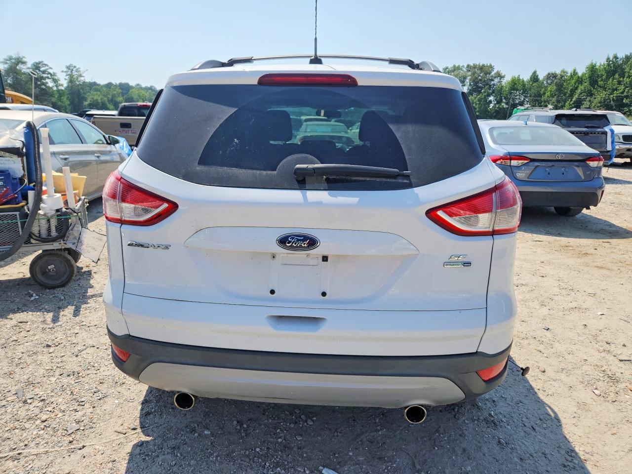 2013 Ford Escape Se White vin: 1FMCU9G94DUD49540