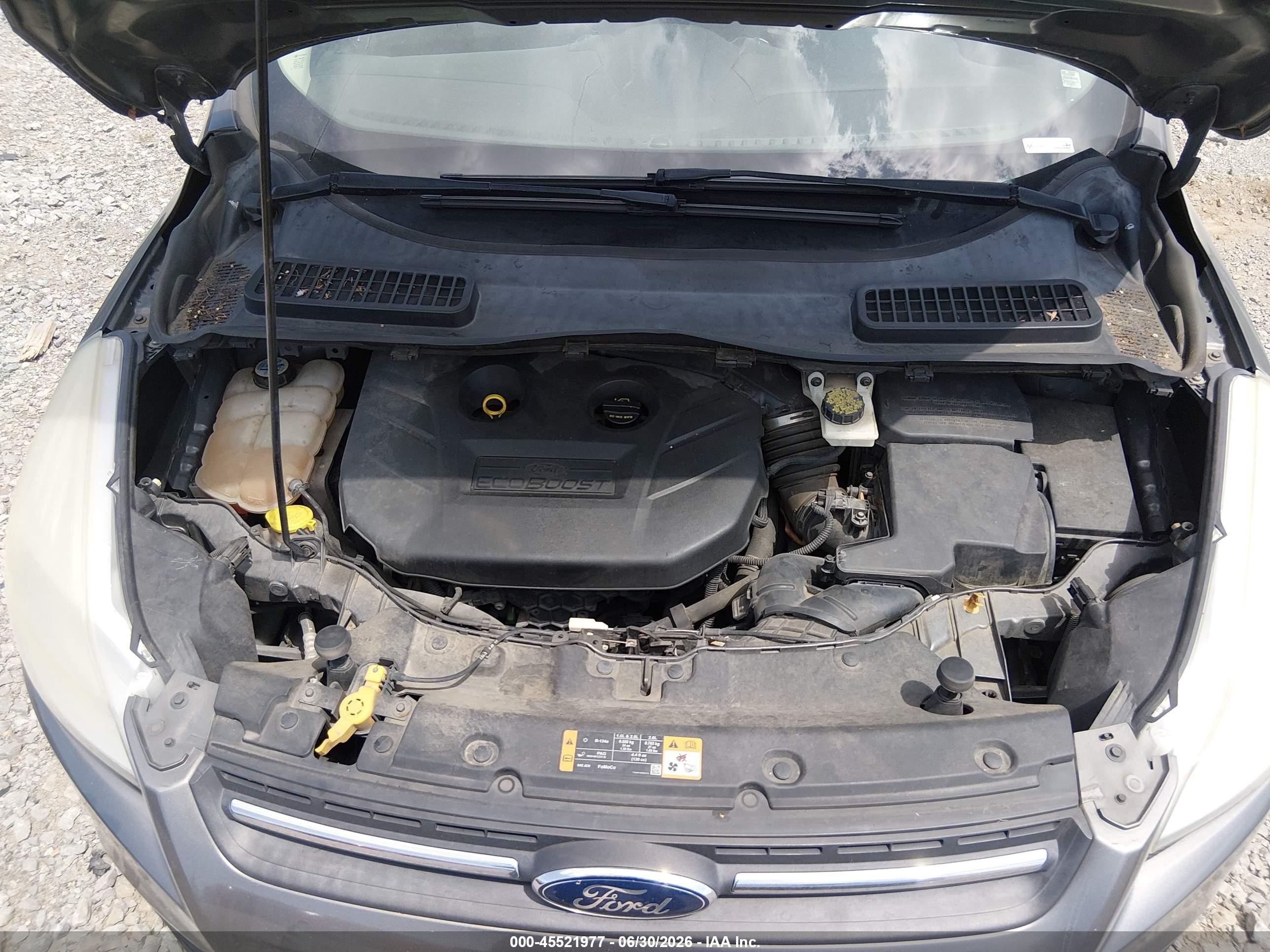 2013 Ford Escape Se Gray vin: 1FMCU9G94DUD92694